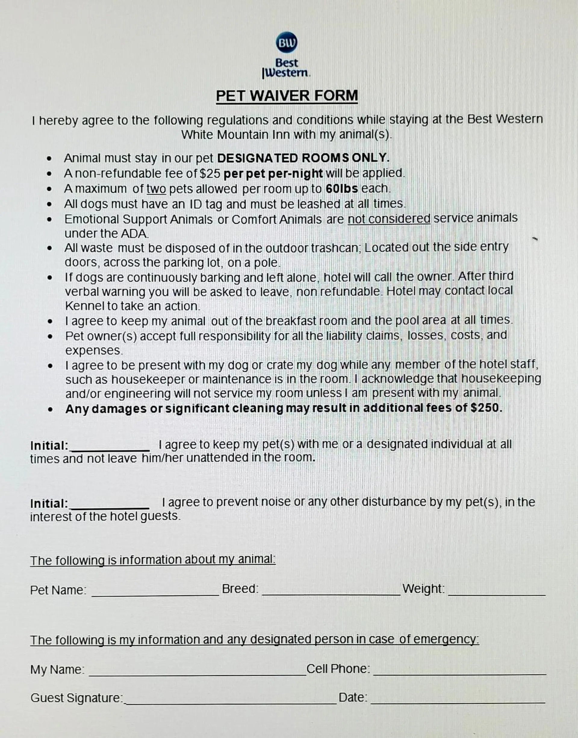 King Room - Pet-Friendly/Non-Smoking Mountain Side in Best Western White Mountain Inn