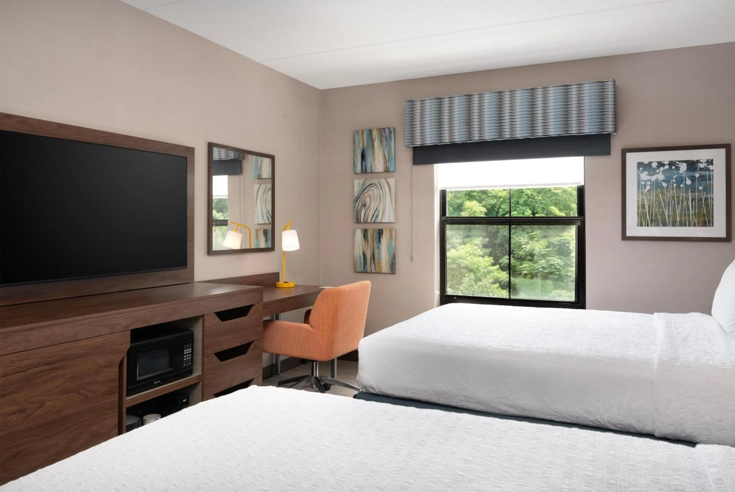 Queen Room with Two Queen Beds - Non-Smoking in Hampton Inn & Suites Wilkes-Barre