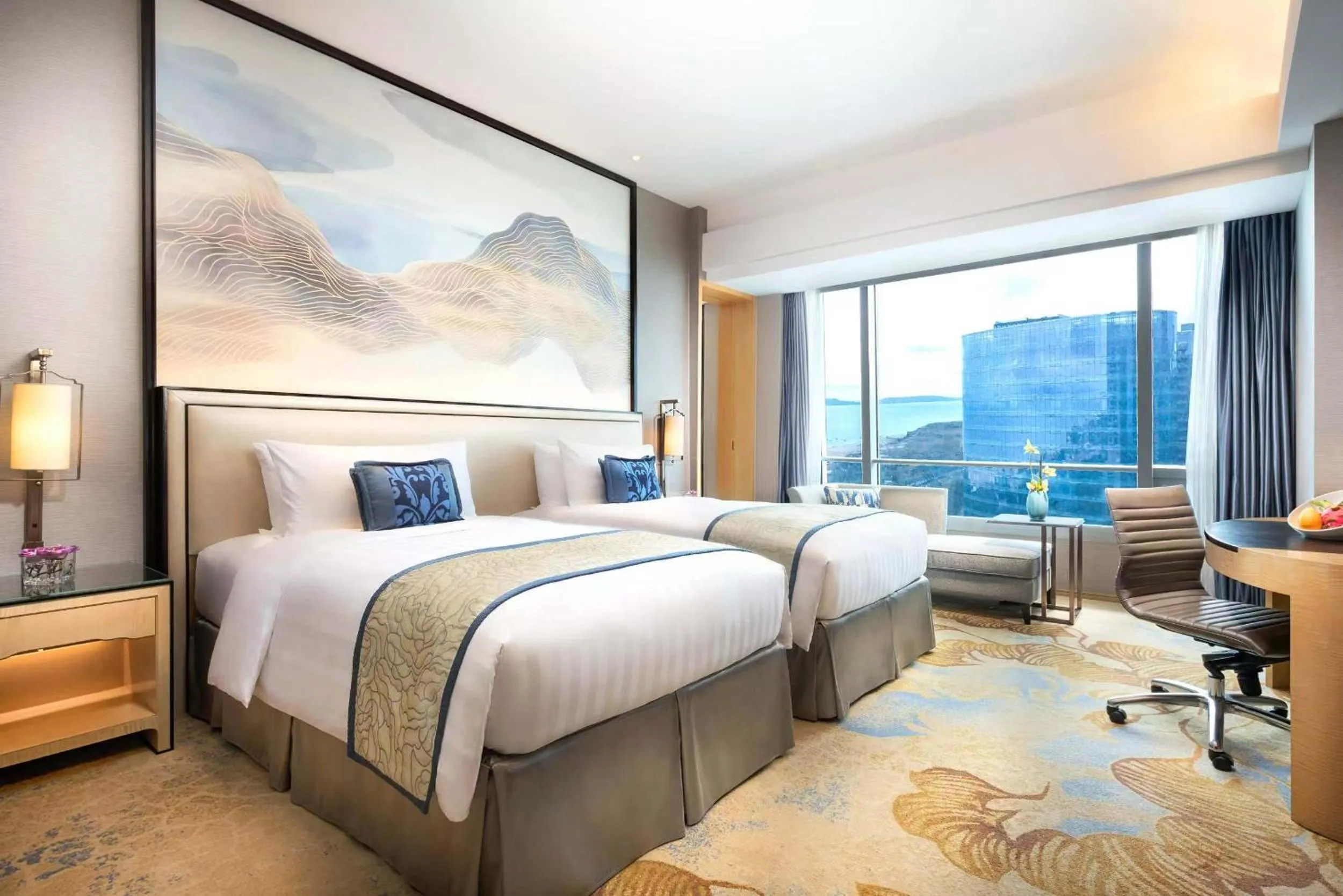 Deluxe Sea View Twin Room in Shangri-La Xiamen