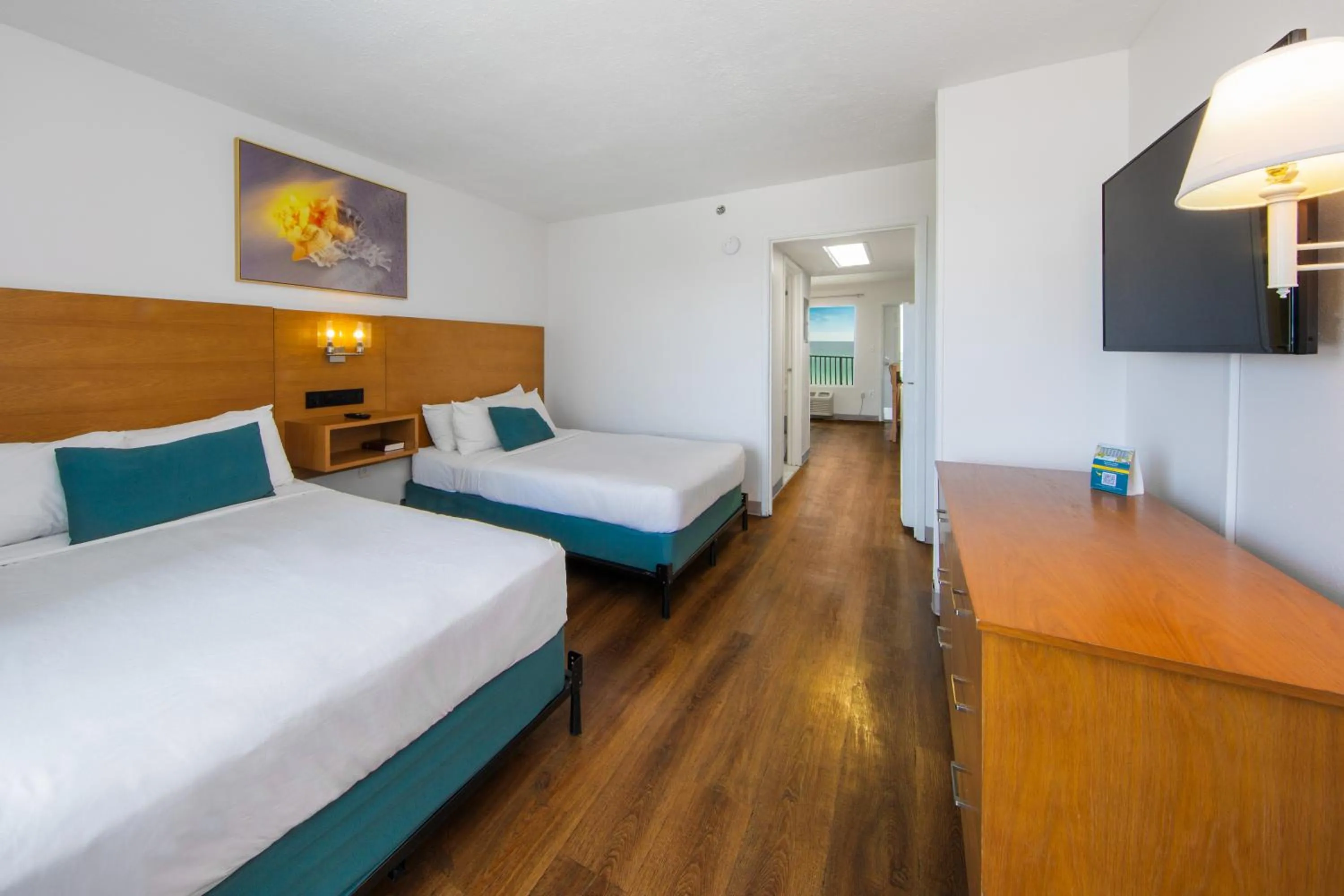 Beachfront Suite - Double/Double with Kitchen in Beachcomber Beachfront Hotel, a By The Sea Resort