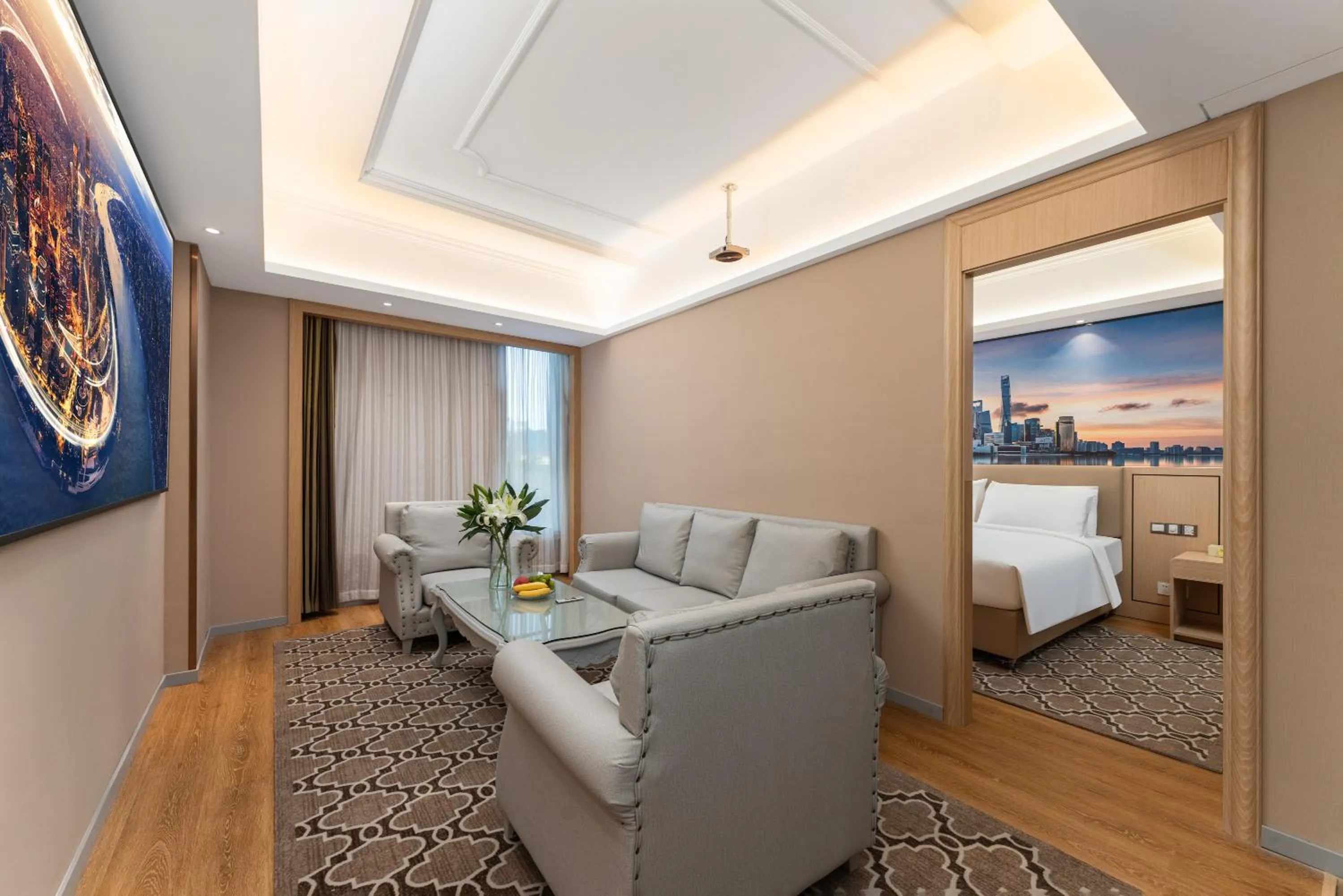 Executive Suite in 维也纳国际酒店上海浦东机场东方枢纽店-提供浦东机场迪士尼免费穿梭巴士