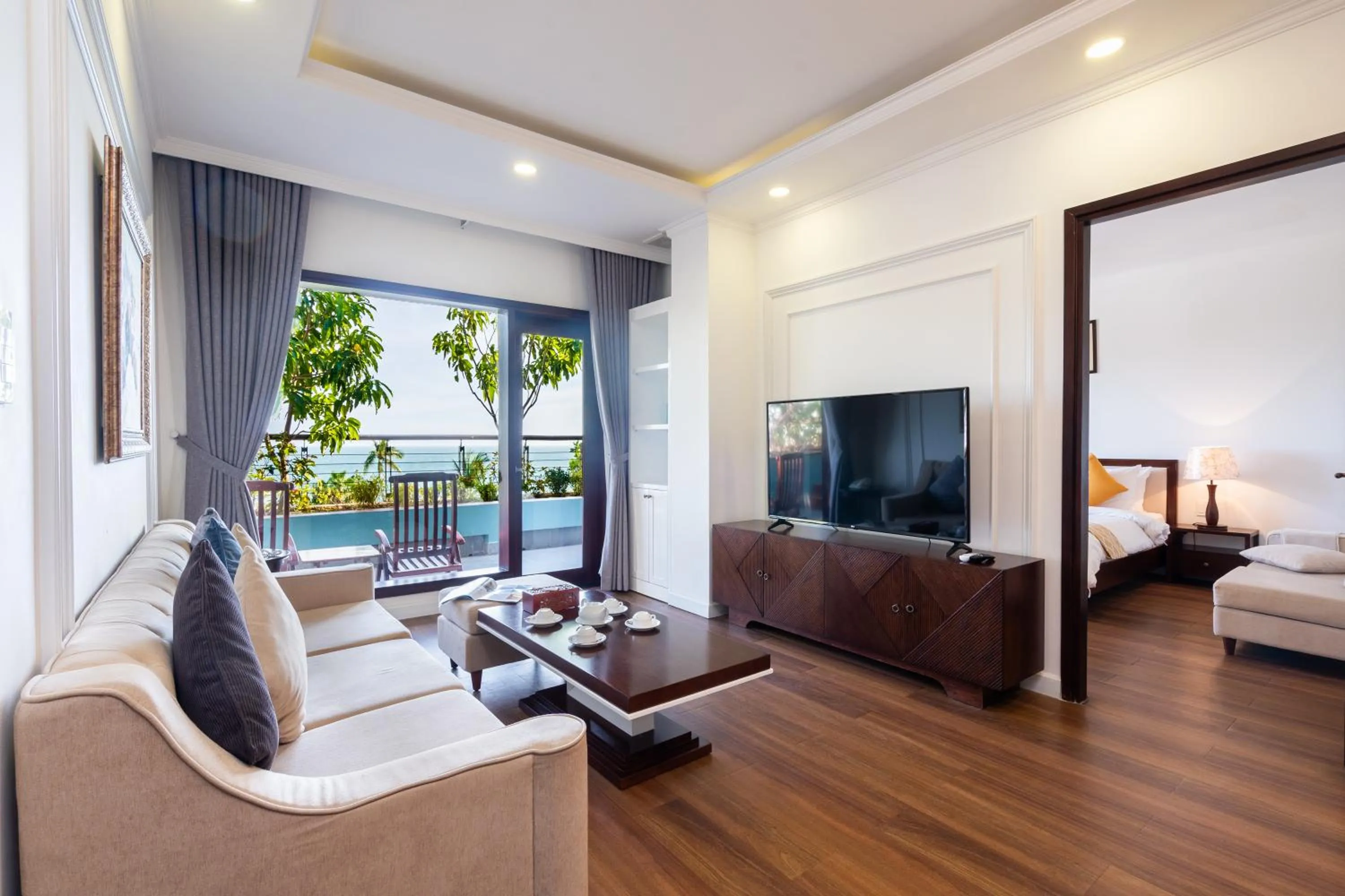 Family Room with Sea View in Hoang Ngoc Beach Resort