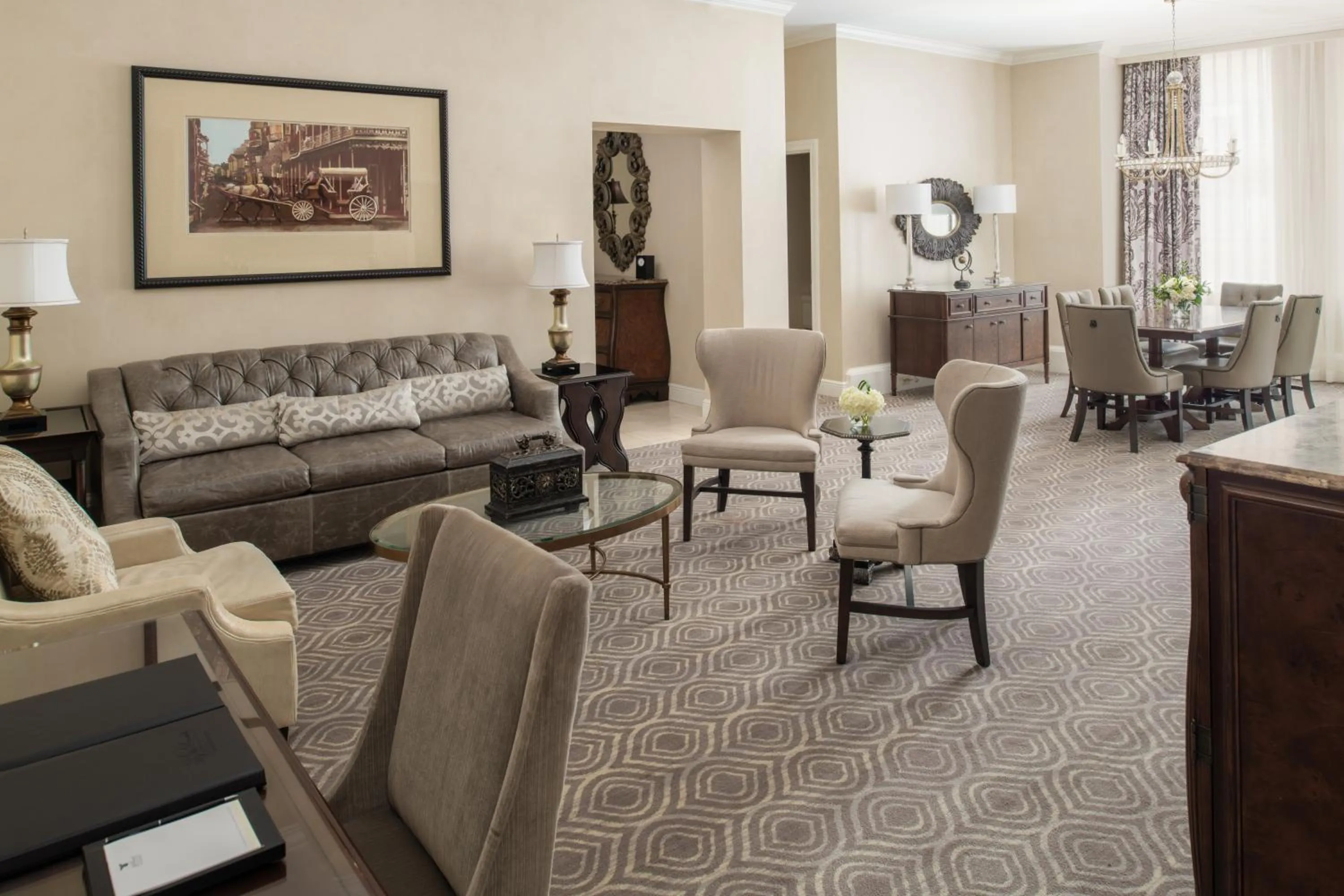 Waldorf King Suite in The Roosevelt Hotel New Orleans - Waldorf Astoria Hotels & Resorts