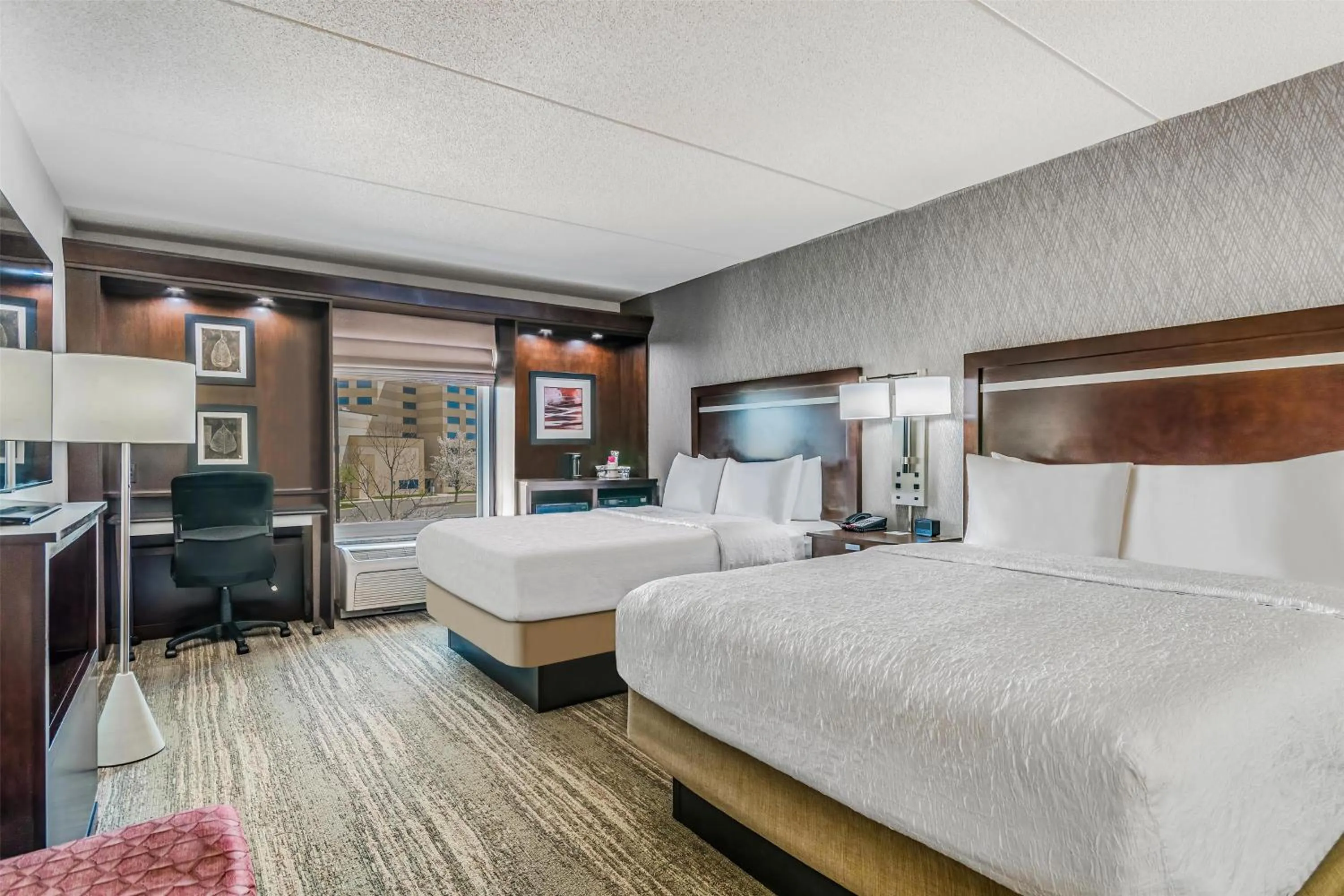 Room with Two Queen Beds - Non-Smoking in Hampton Inn & Suites Detroit/Airport Romulus