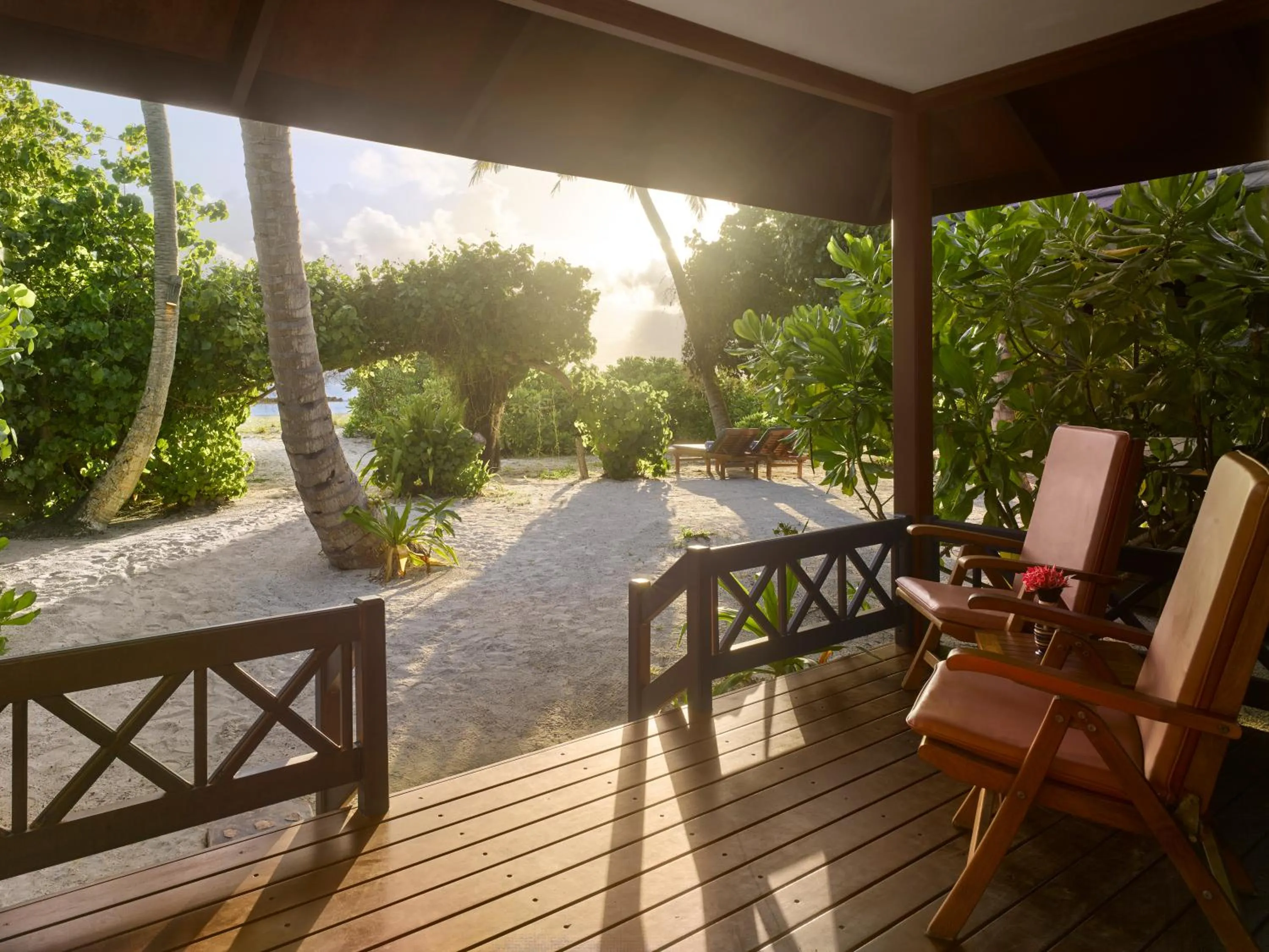 Sunset Beach Villa - single occupancy in Royal Island Resort Maldives
