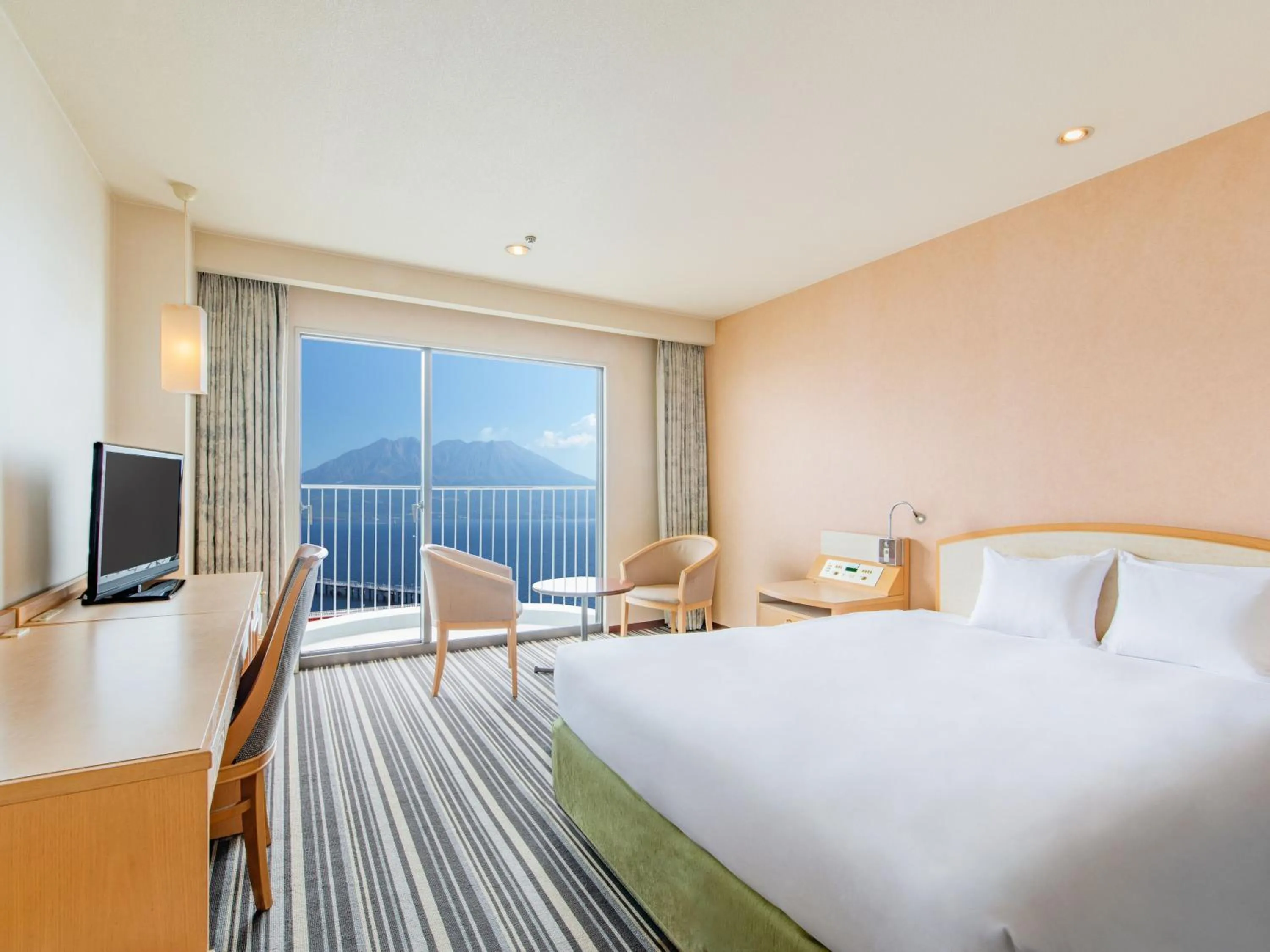 Standard Queen Room with Sakurajima View - single occupancy - Non-Smoking in Art Hotel Kagoshima