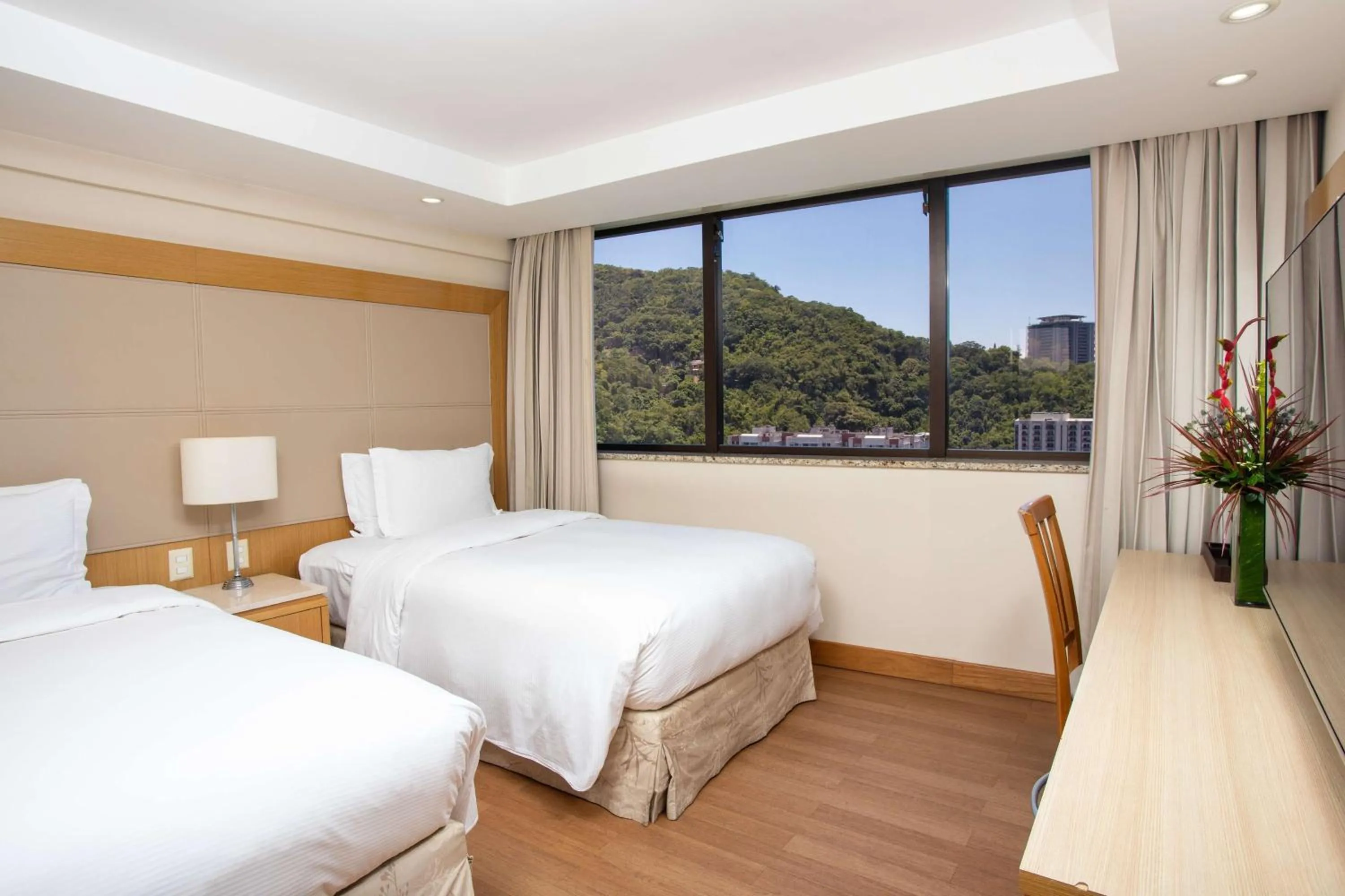 Twin Room with Two Twin Beds - City View in Hilton Copacabana Rio de Janeiro
