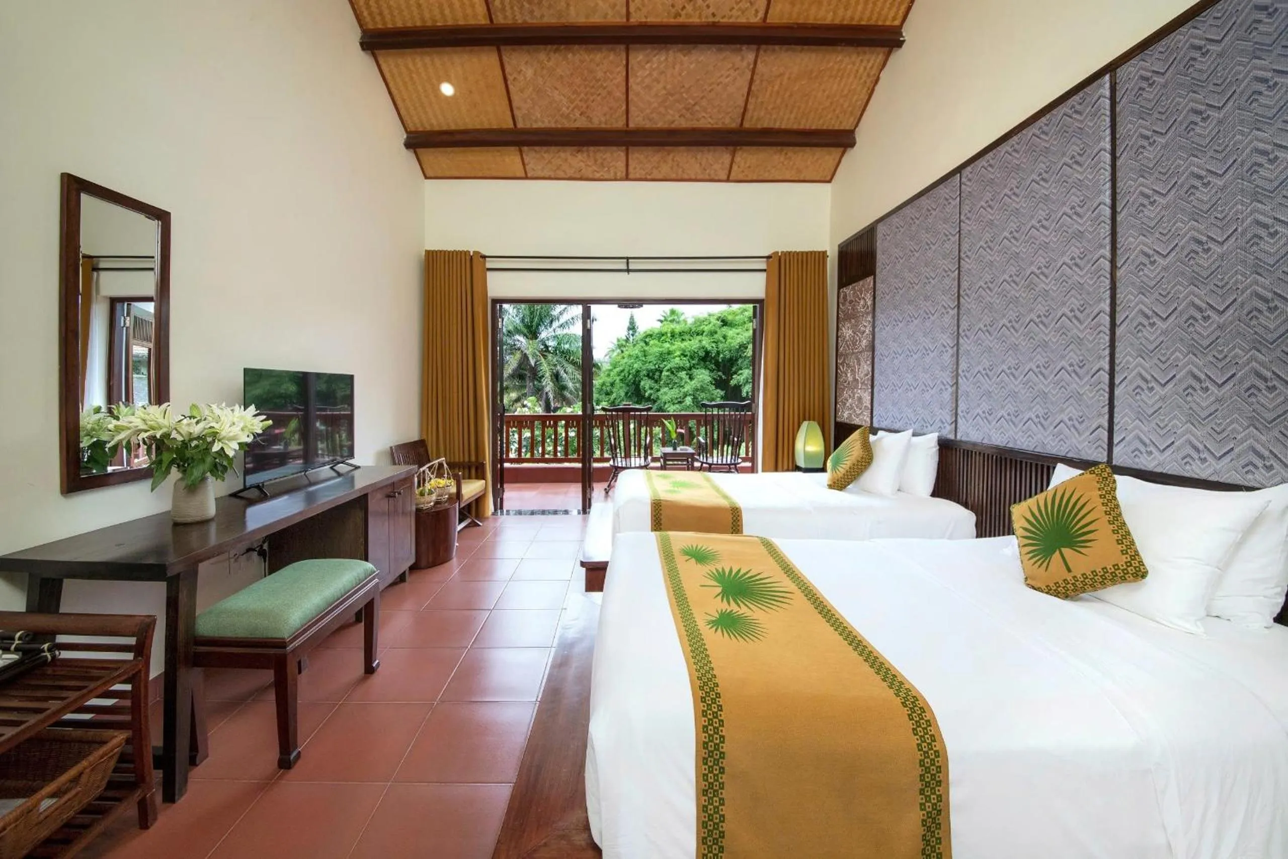Superior Double Room with Garden View in Palm Garden Beach Resort & Spa
