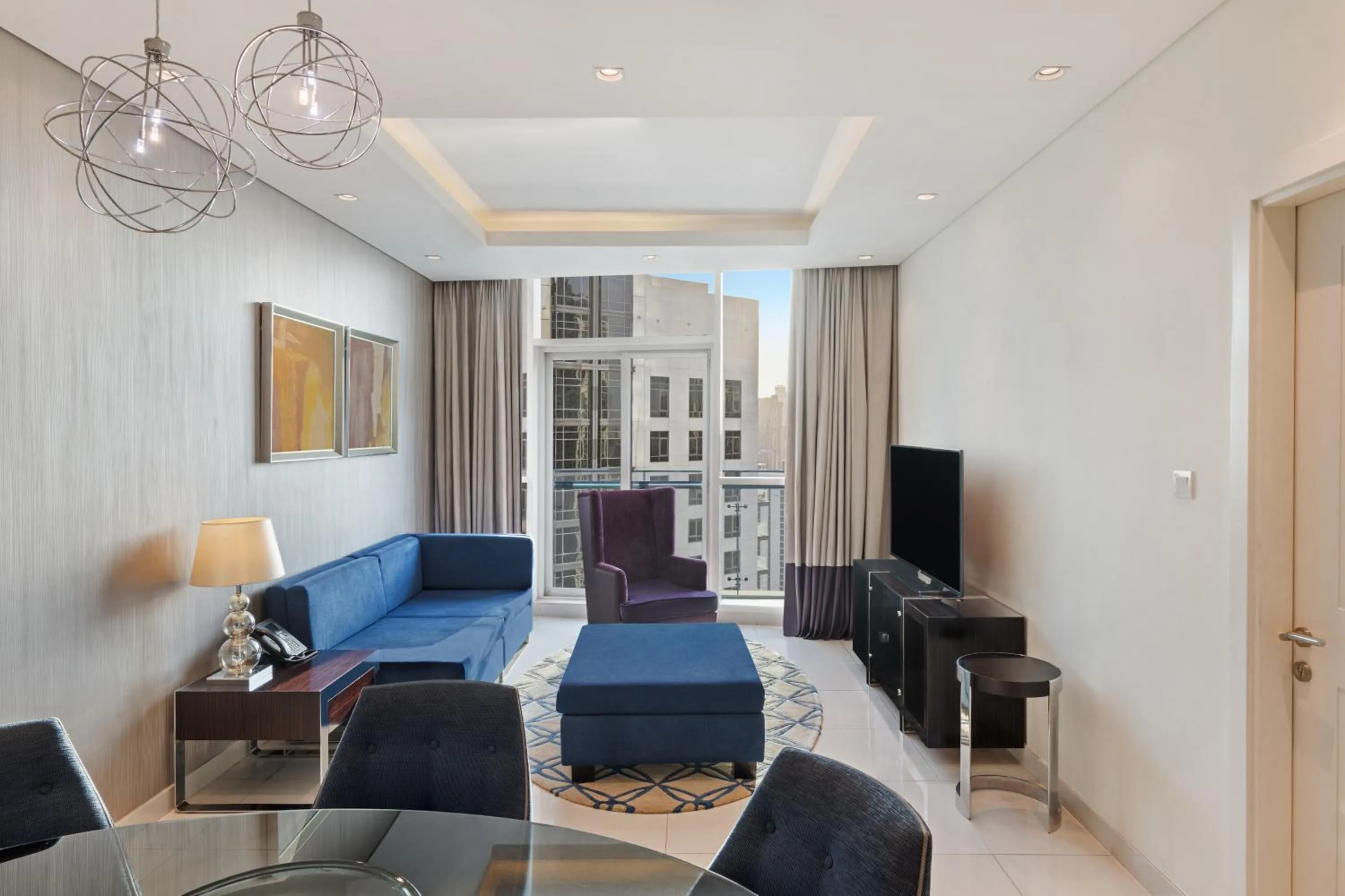 Three Bedroom Suite with Private Balcony - Burj Khalifa View in DAMAC Maison Distinction