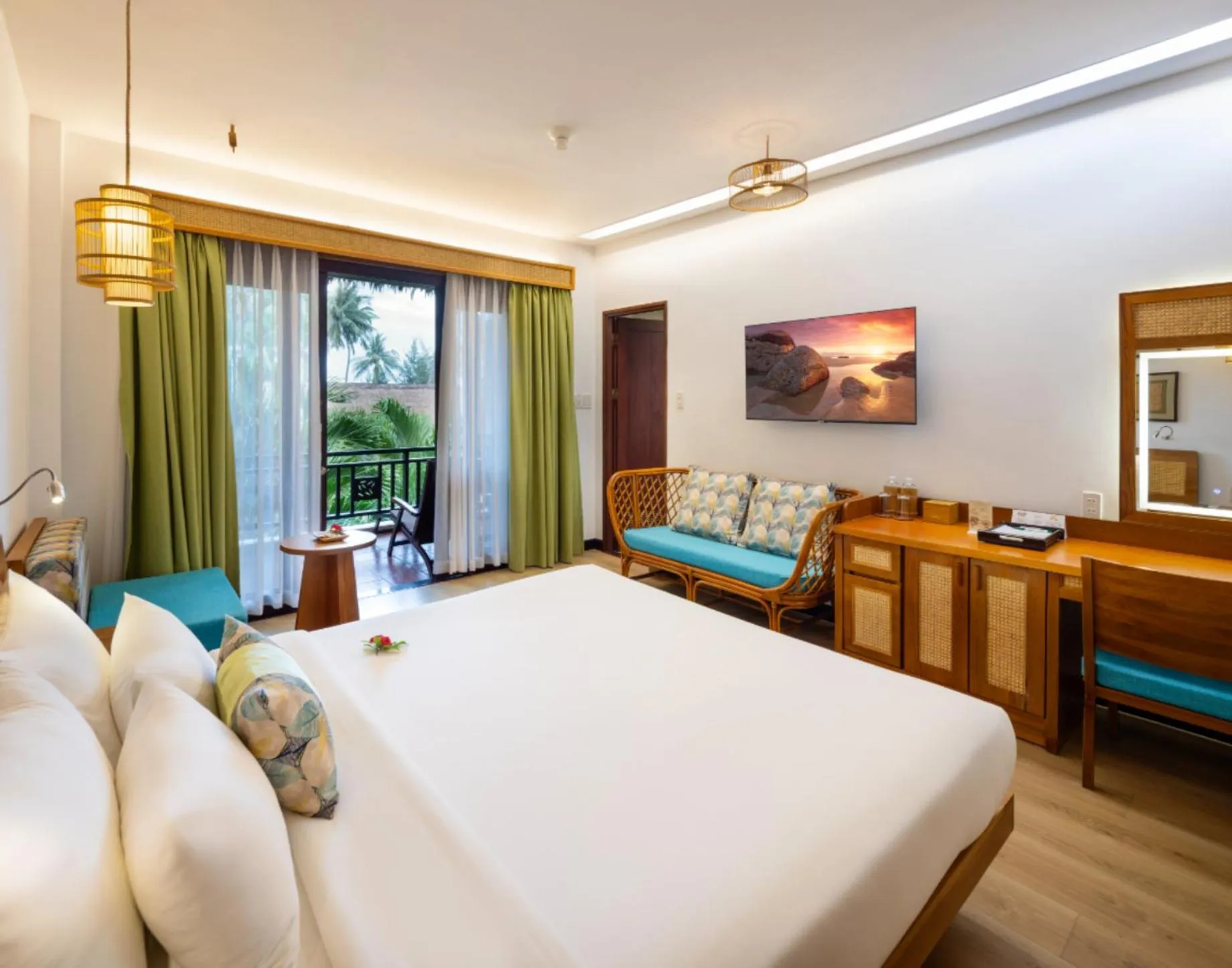 Cozy Double or Twin Room with Shared Balcony in Bamboo Village Beach Resort & Spa