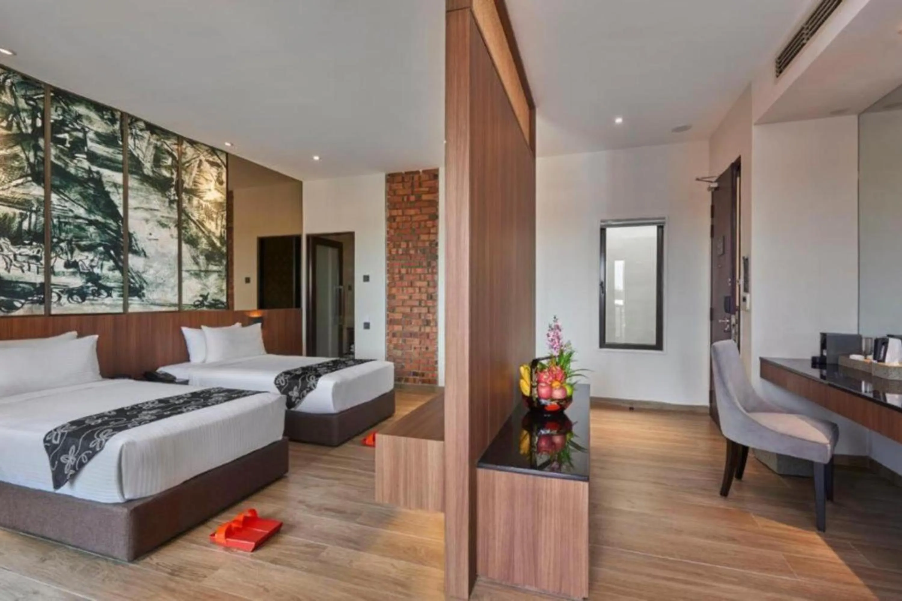 Deluxe Plus Twin with Balcony (Bilek Ruellia with Balcony Twin) in Baba House Melaka