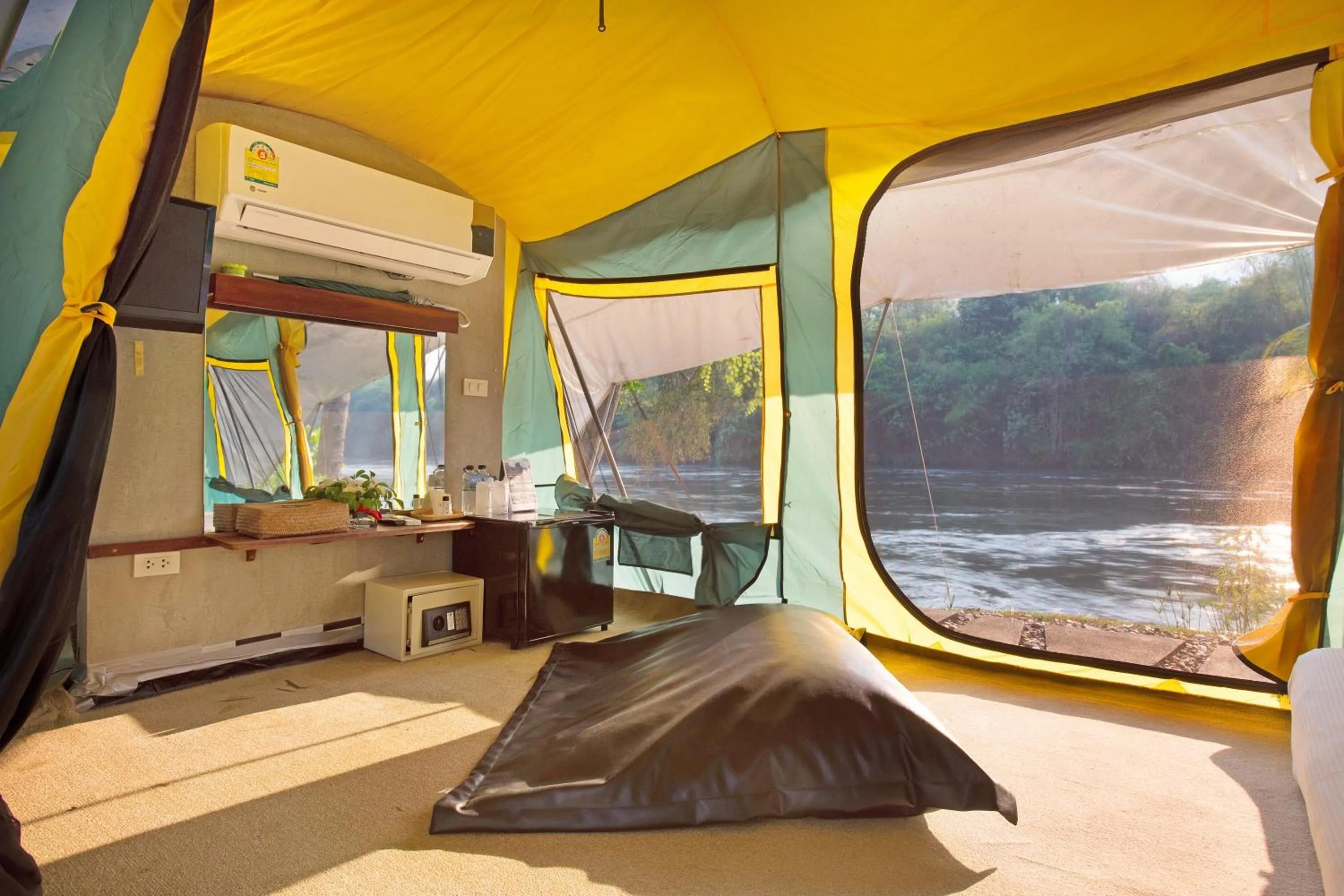 Tent River Front View in Mida Resort Kanchanaburi - SHA PLUS