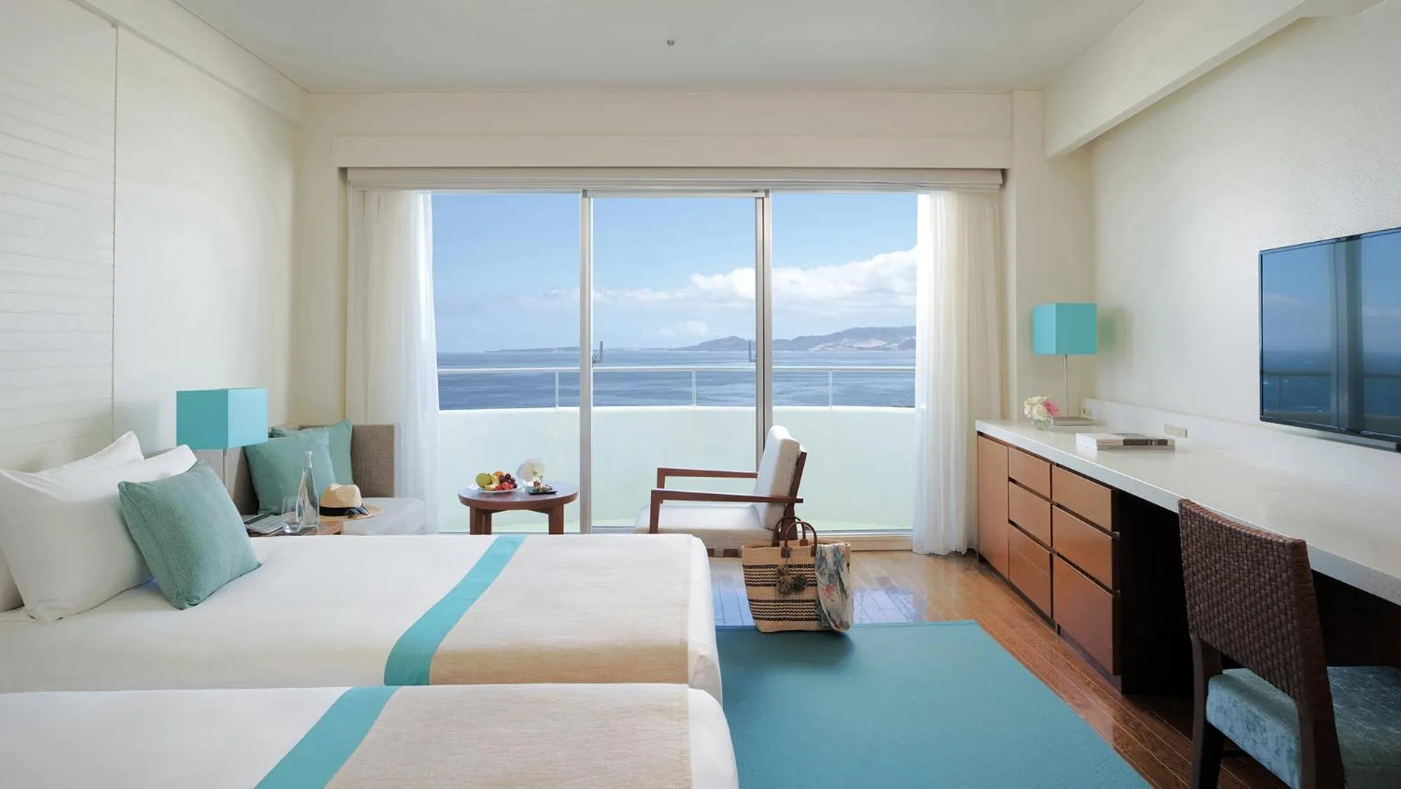 Classic Twin Room with Ocean View and Club Lounge Access in ANA InterContinental Manza Beach Resort by IHG