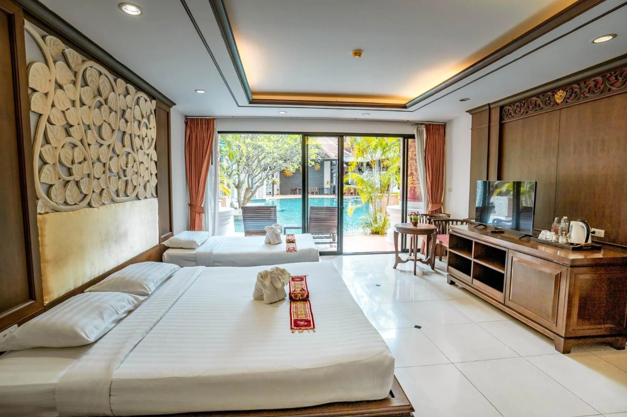 Deluxe Double or Twin Room with Pool View in Kasalong Resort and Spa Pattaya