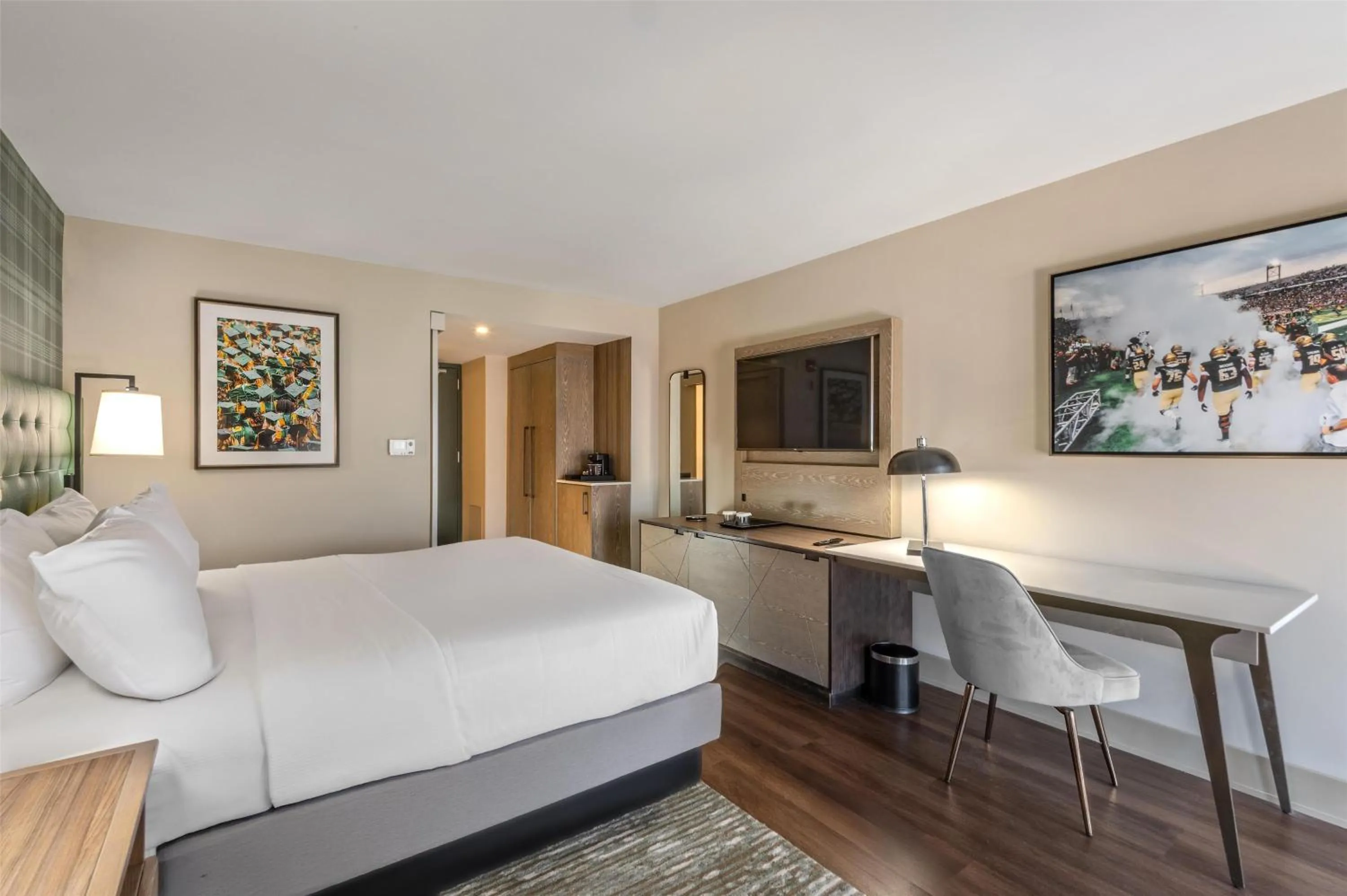 King Bed with City View in Hilton Birmingham Downtown at UAB