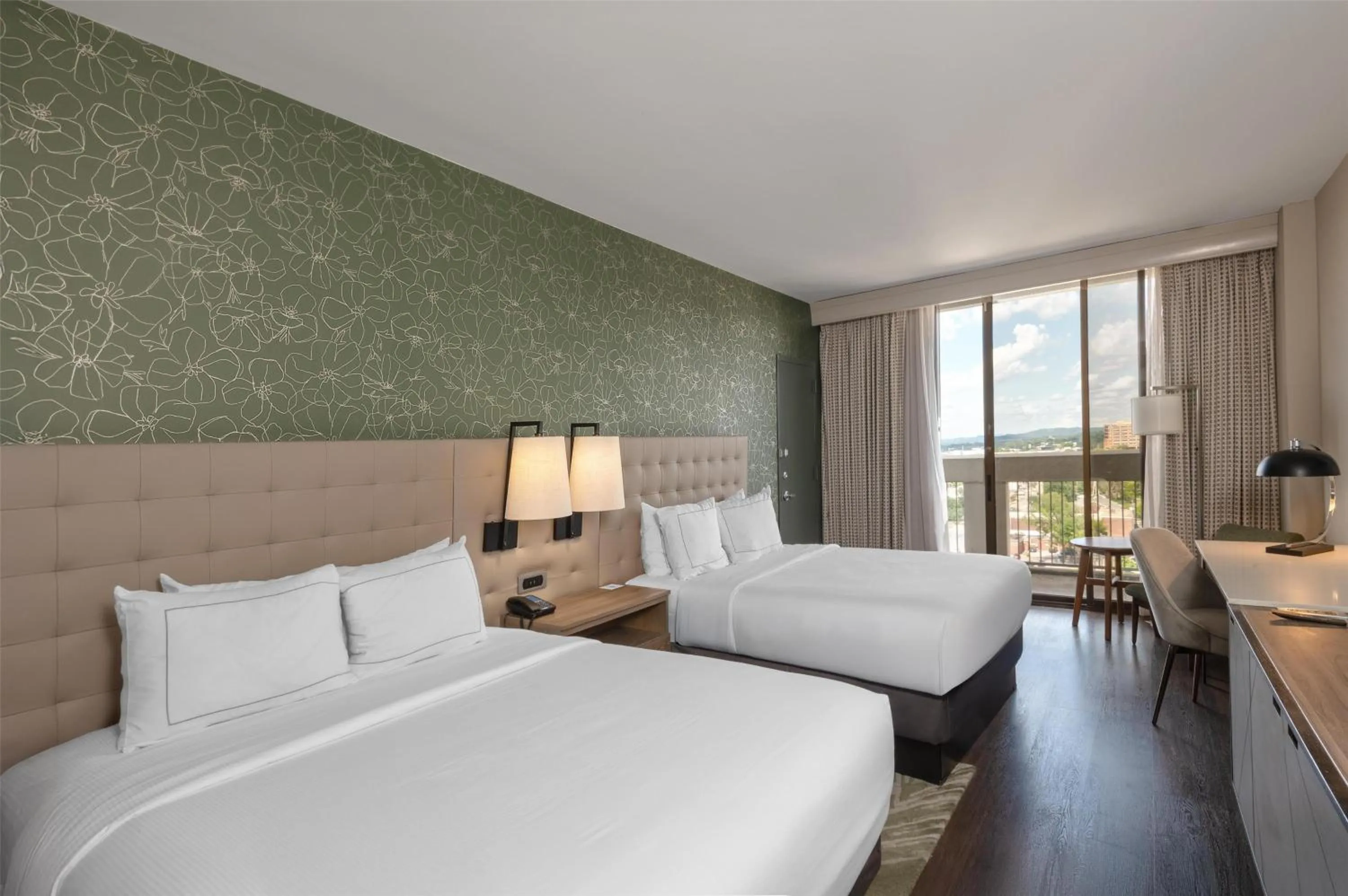 Queen Room with Two Queen Beds and Balcony in Hilton Birmingham Downtown at UAB