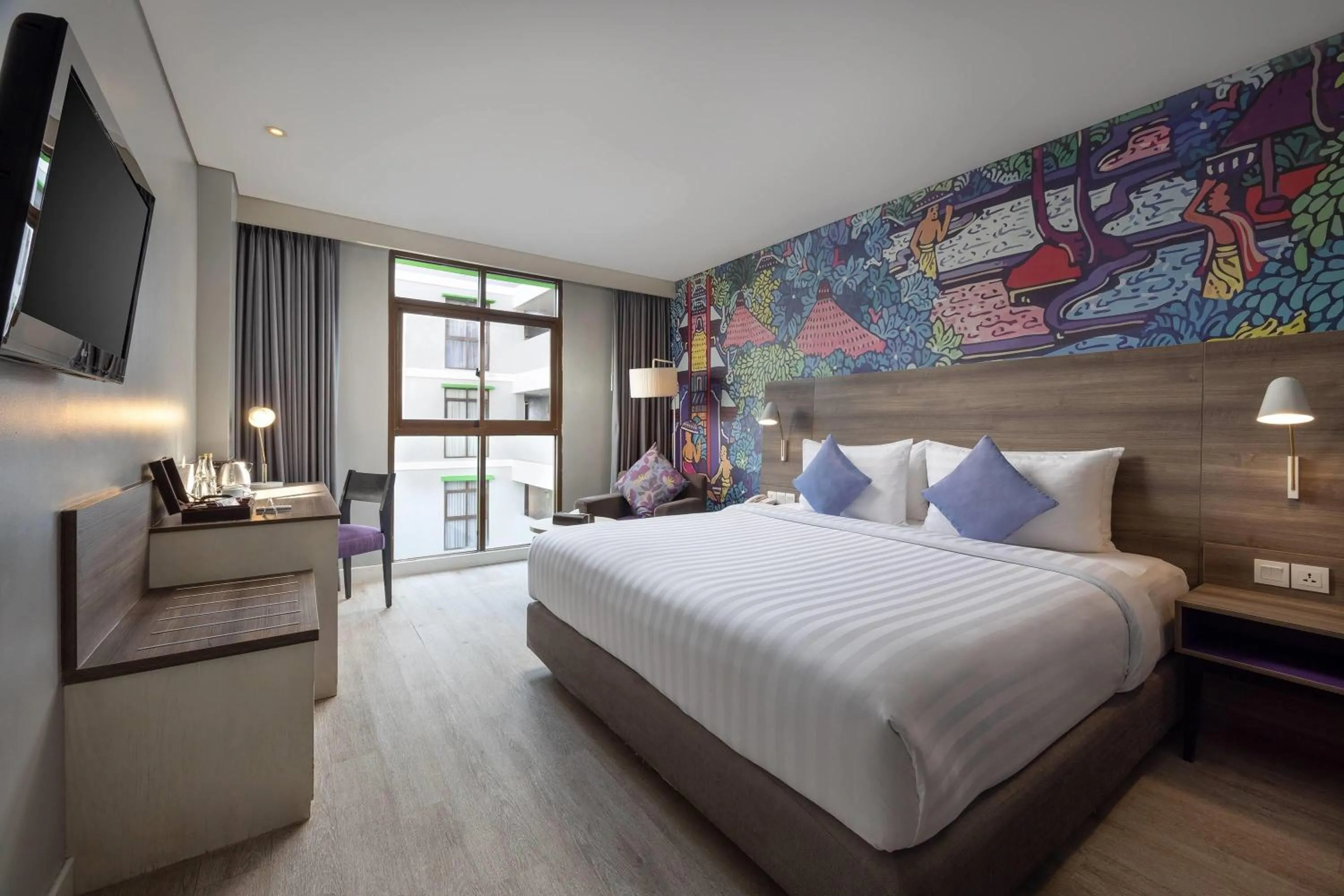 Deluxe King Room in Wyndham Garden Kuta Beach Bali