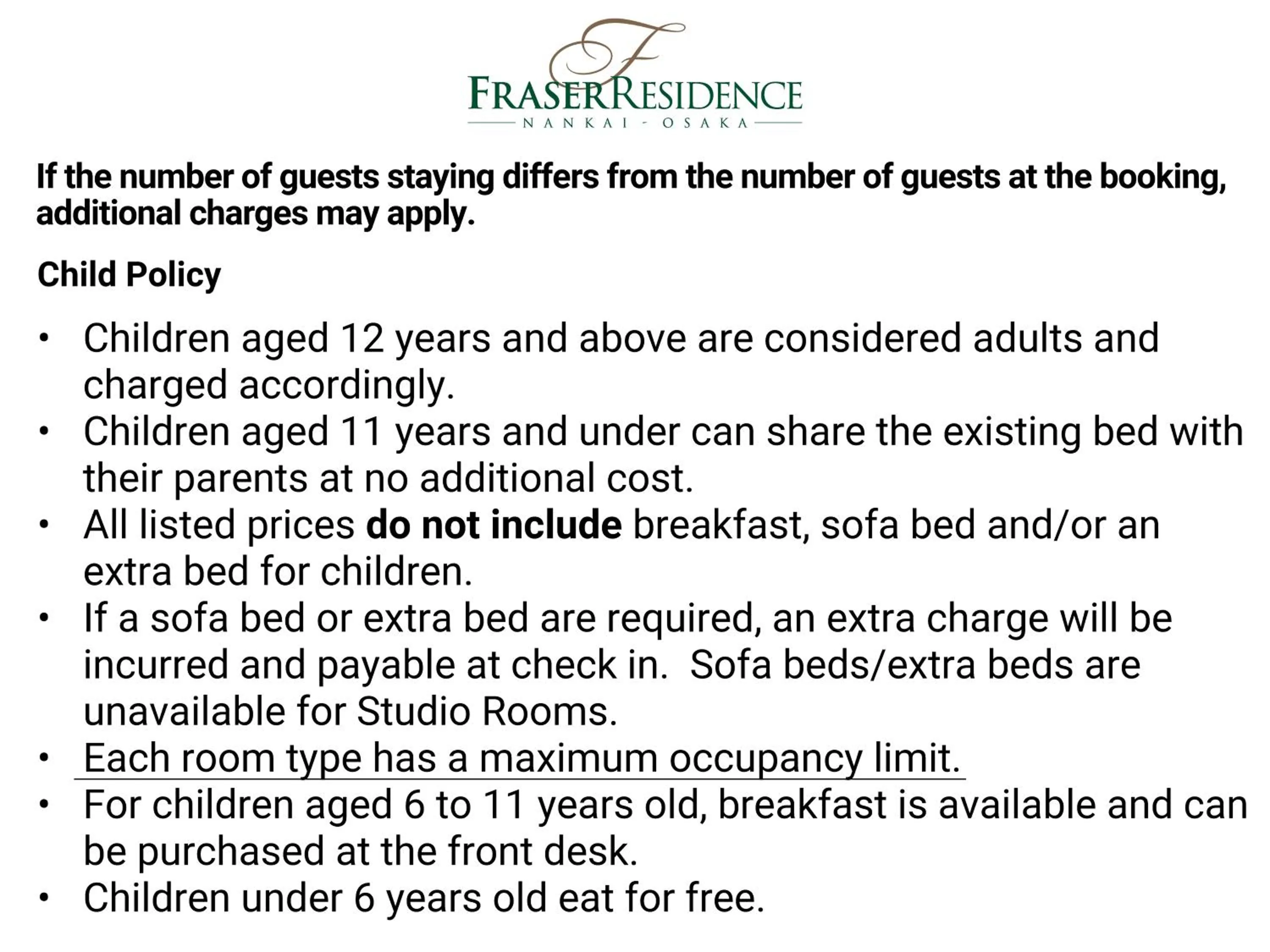 Executive One-Bedroom Apartment Double in Fraser Residence Nankai Osaka