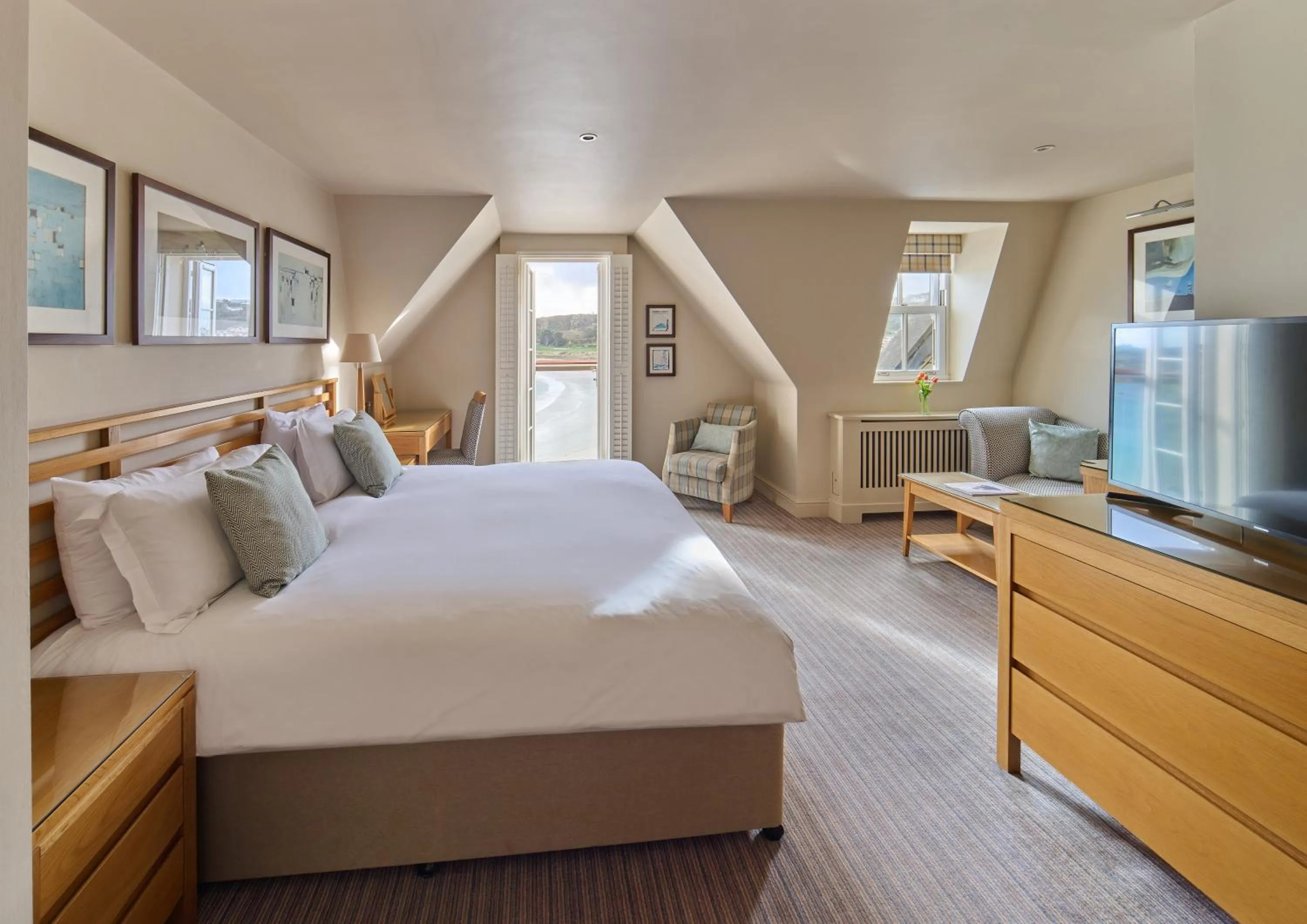 Superior Double with Sea View & Juliet Balcony in Braye Beach Hotel, Alderney