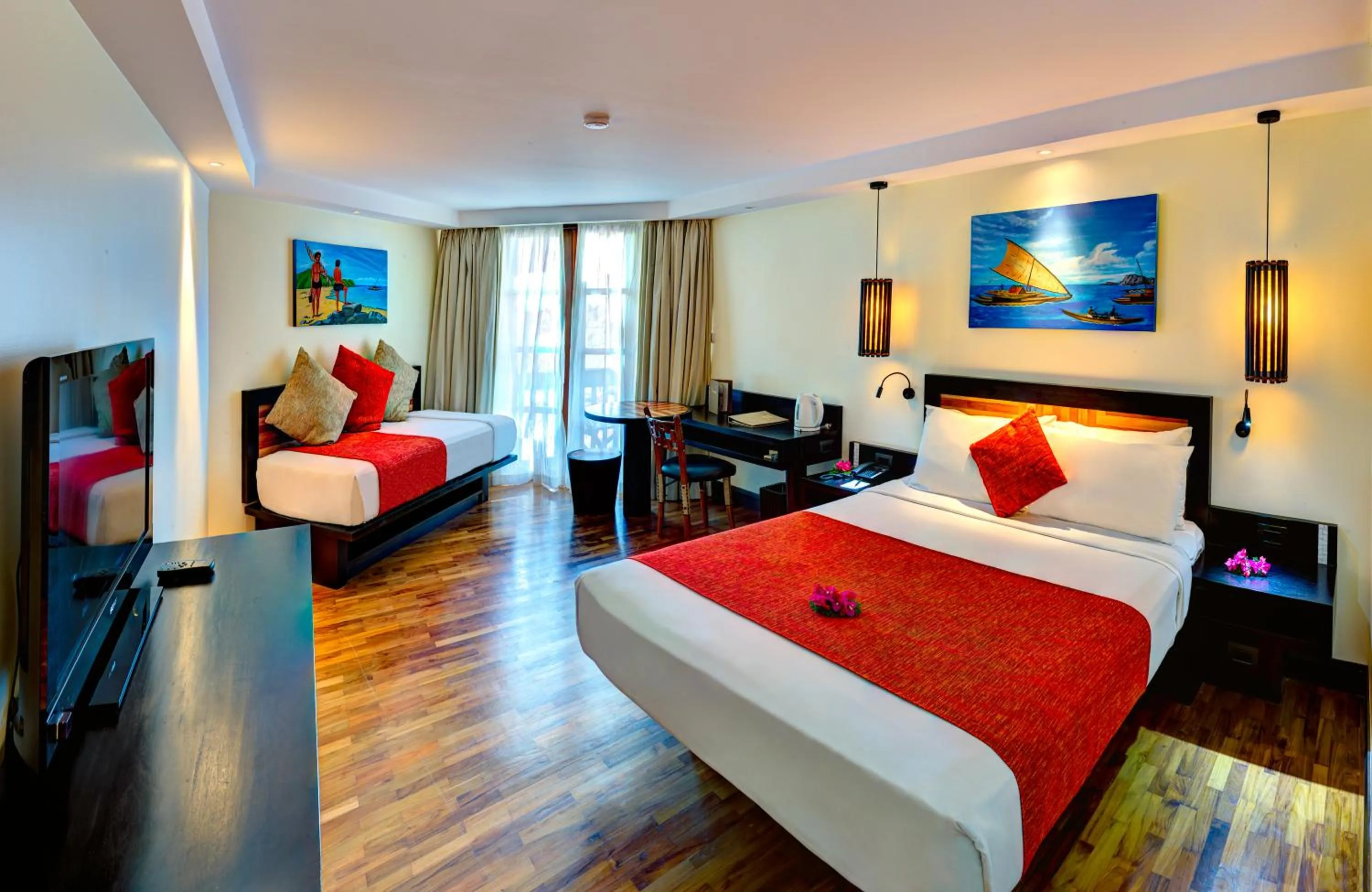 Queen Room with Ocean View in The Warwick Fiji