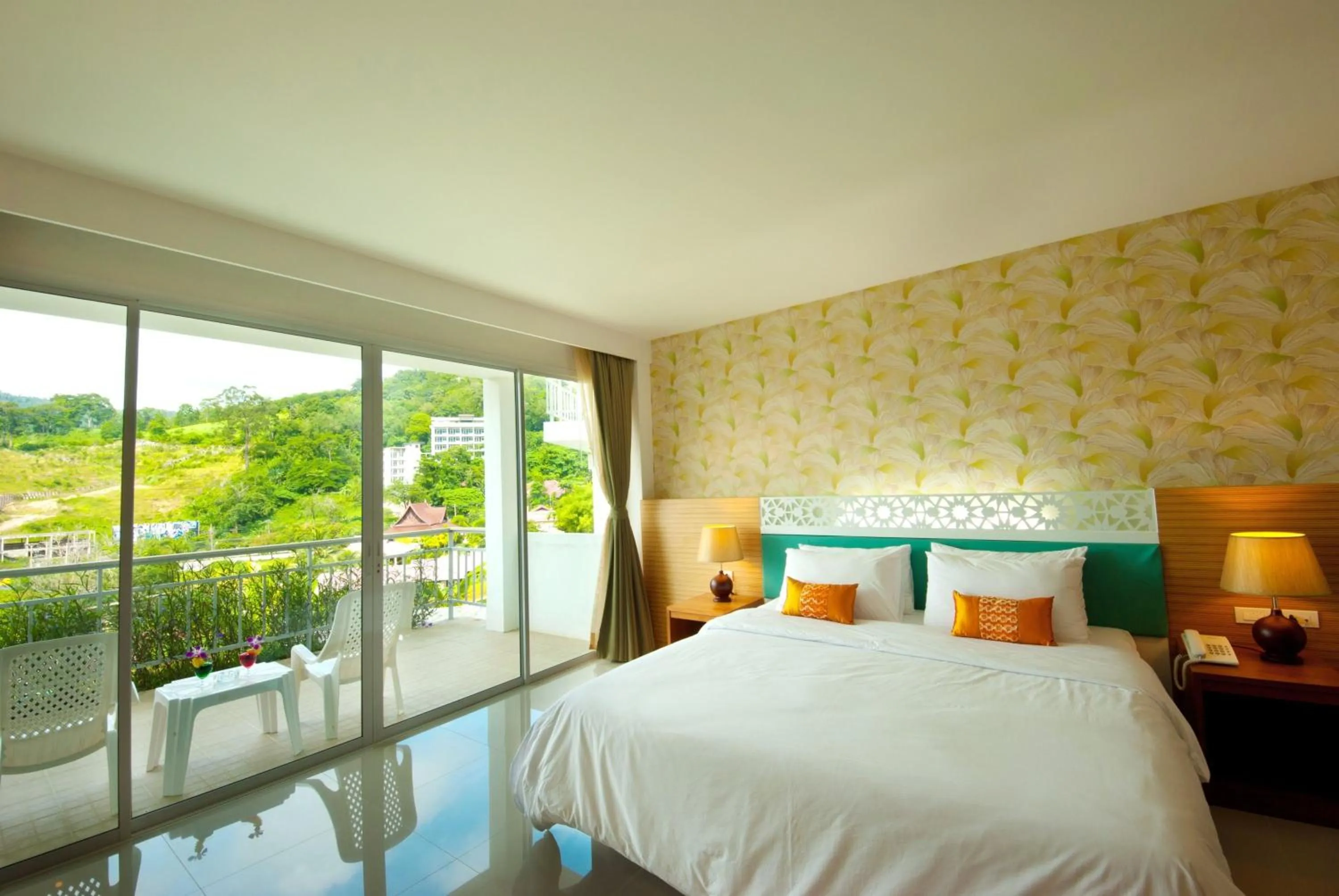 Double Room with Mountain View in PS Hill Resort Phuket Patong - SHA Plus
