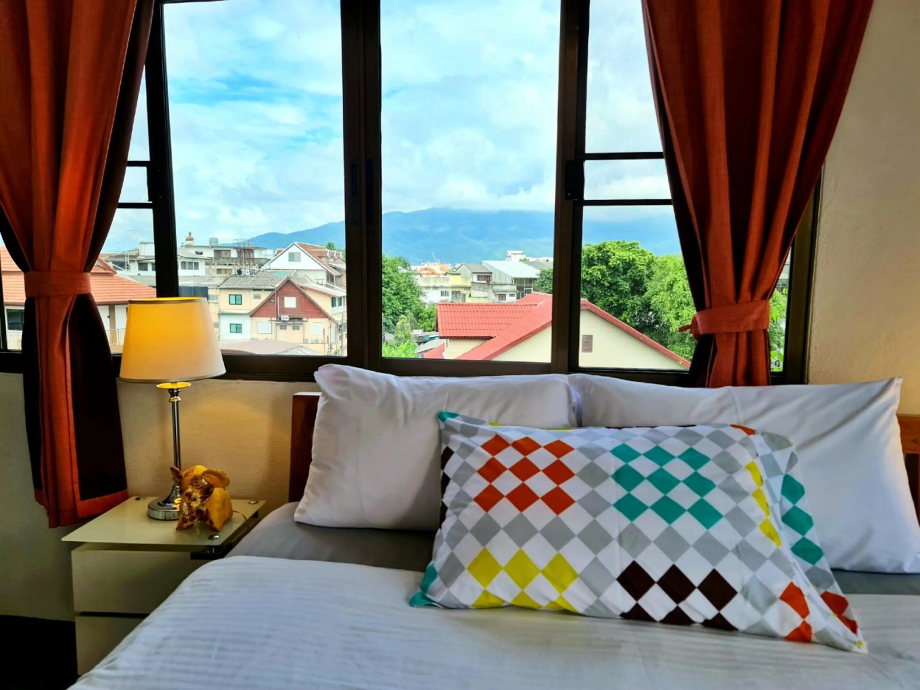 Double Room with Mountain View in Bed and Terrace Guesthouse Chiang Mai
