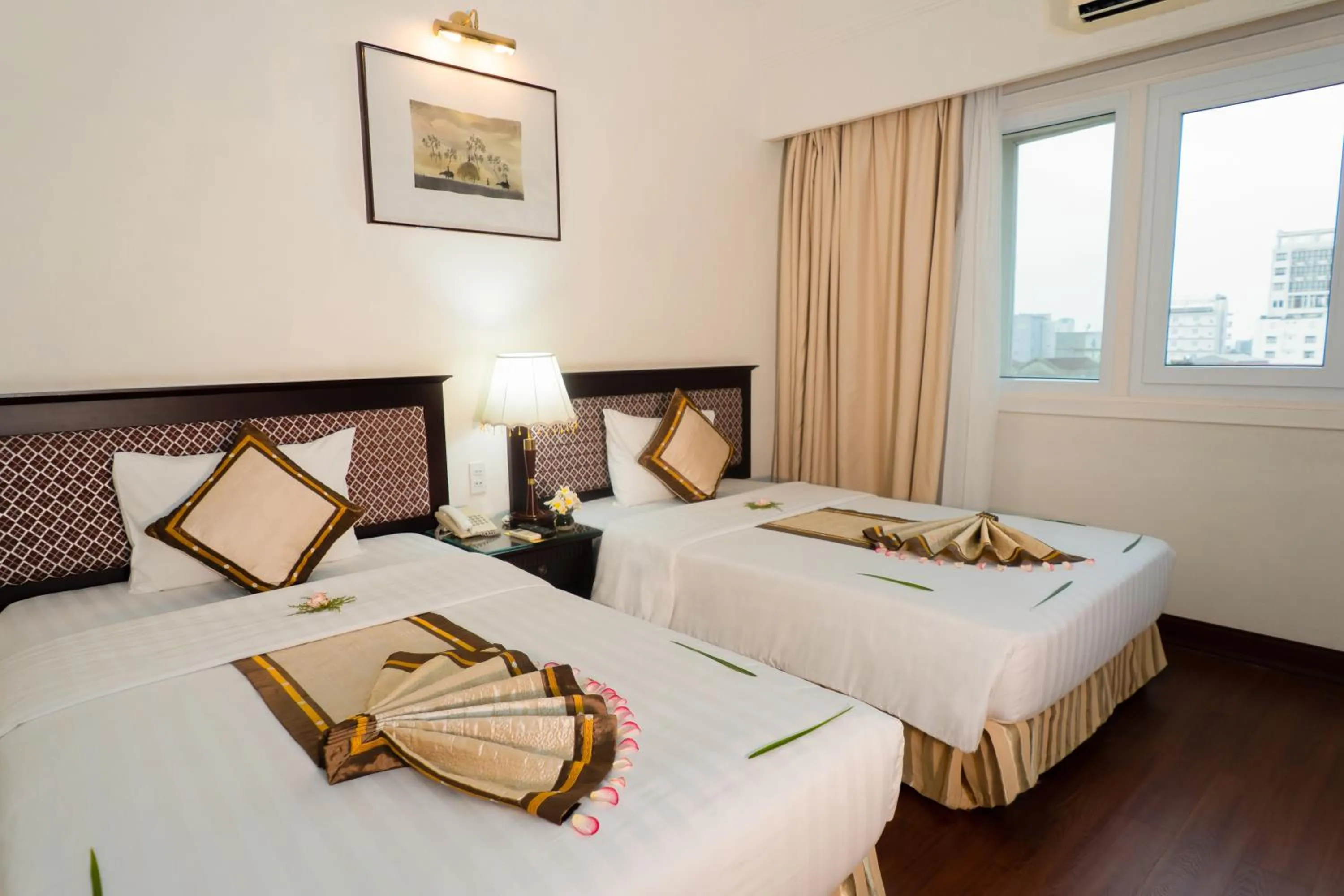 Deluxe Twin Room with Garden View in Century Riverside Hotel Hue