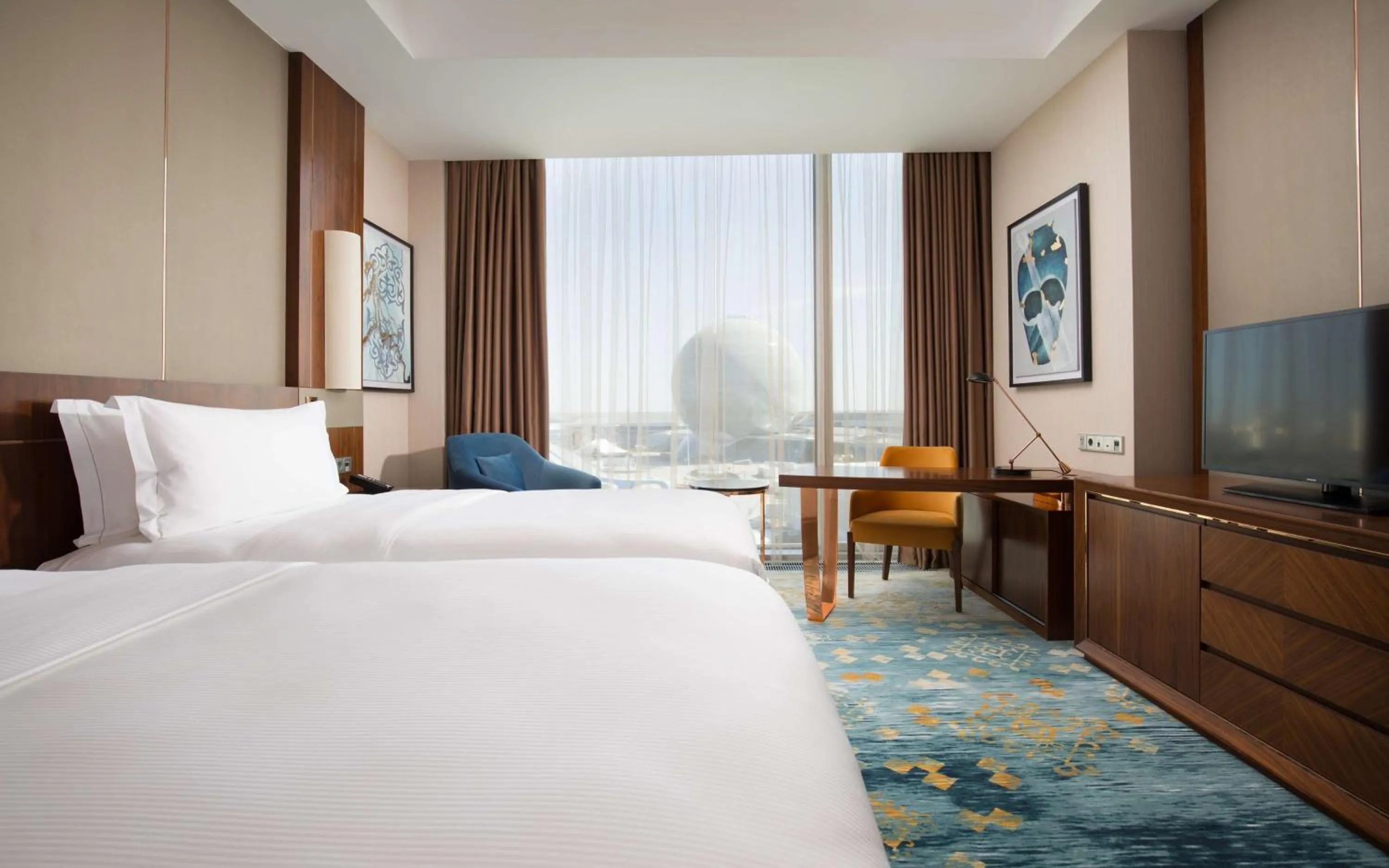 Executive Twin Room with Expo View in Hilton Astana