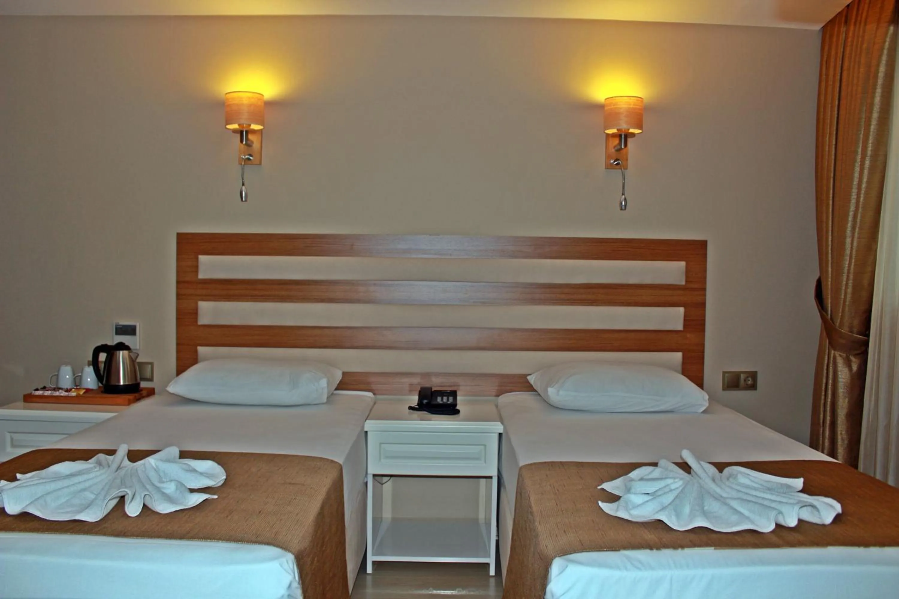 Double or Twin Room with Side Sea View in Feza Otel