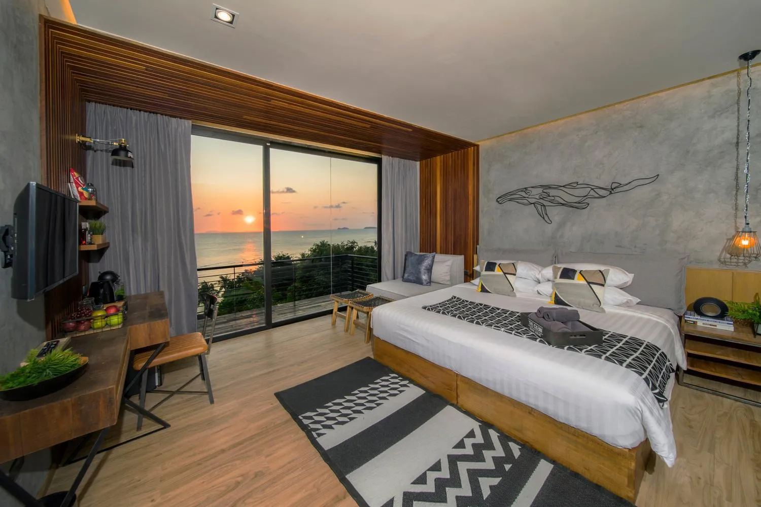 Deluxe Double Room with Sea View in The Cabin Beach Resort