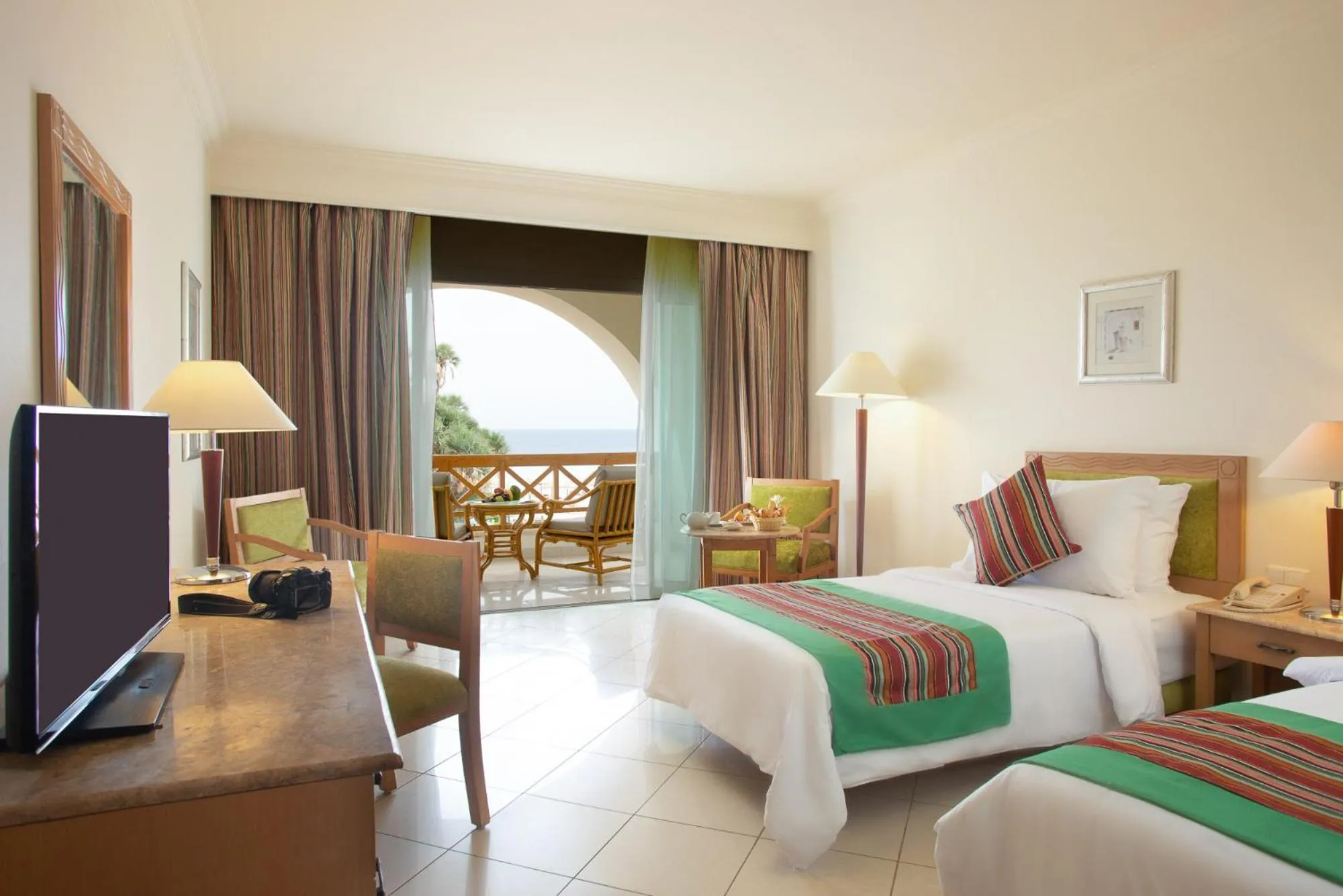 Classic Twin Room with Sea View in Movenpick Taba Resort & Spa