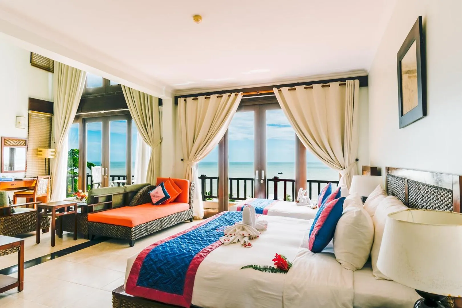 Family Room with Sea View in Lotus Muine Resort & Spa