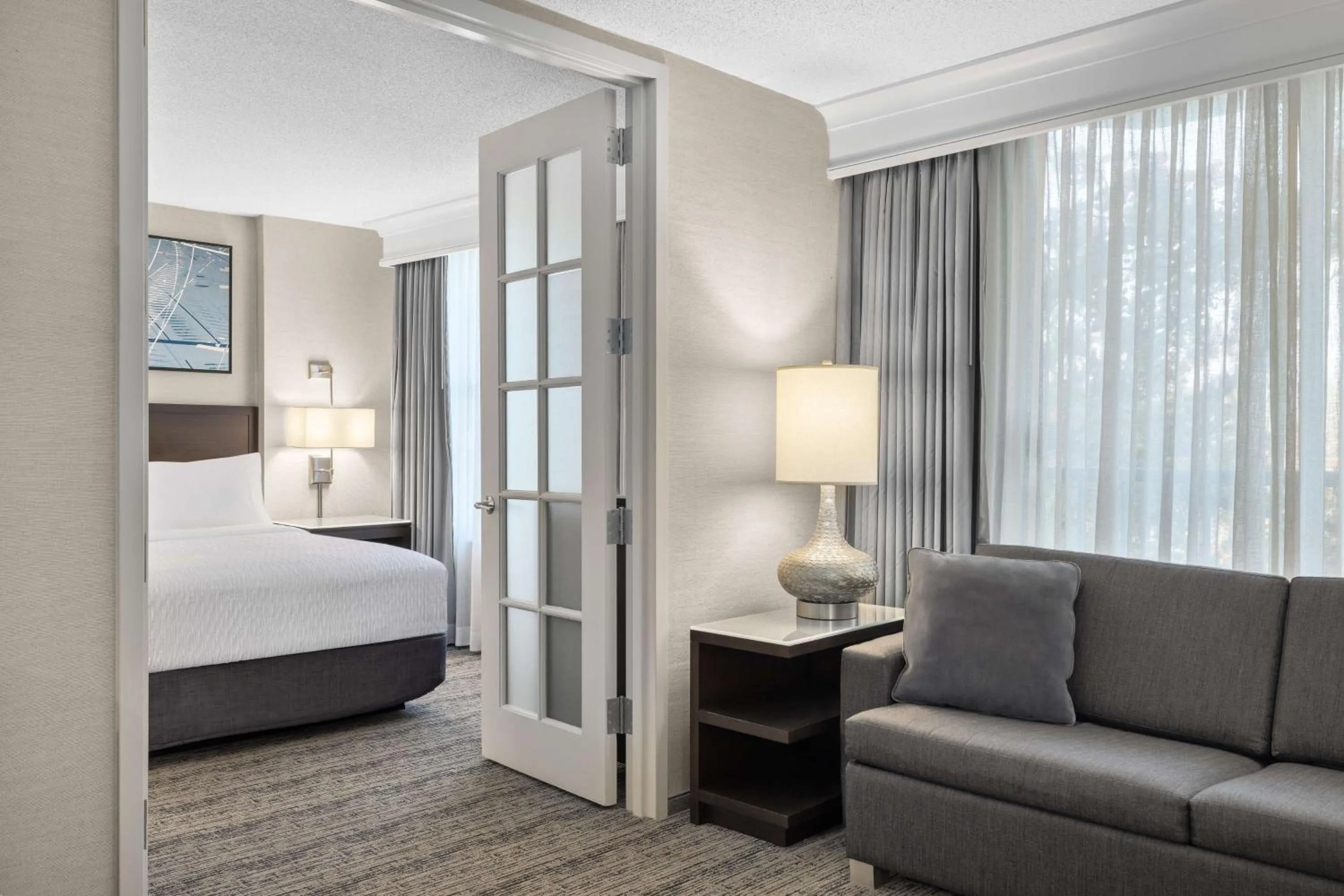 Two Room King Suite with Sofa Bed in Hampton Inn & Suites Downers Grove Chicago