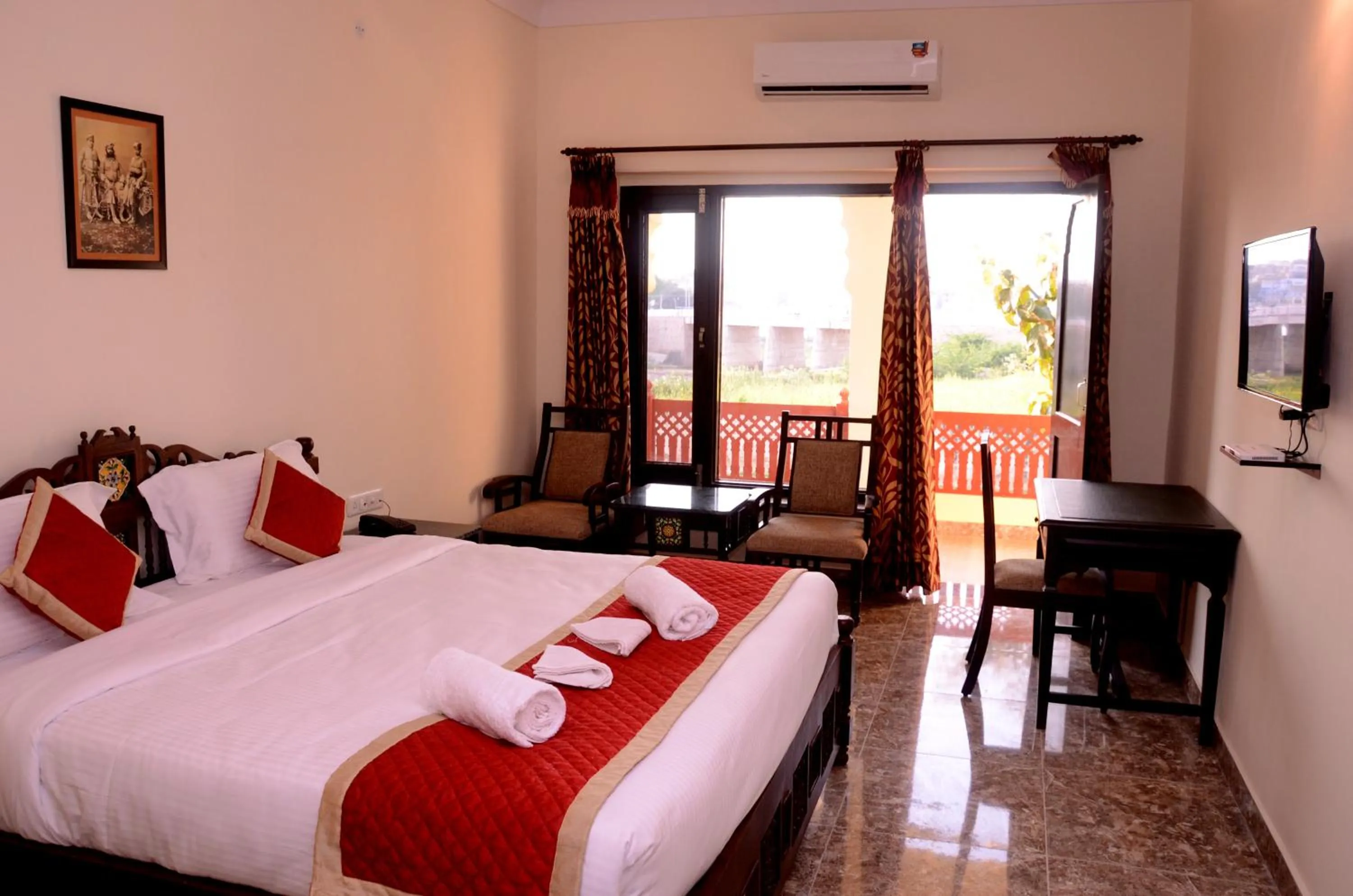 Double Room with Mountain View in Moti Mahal - A Heritage Haveli