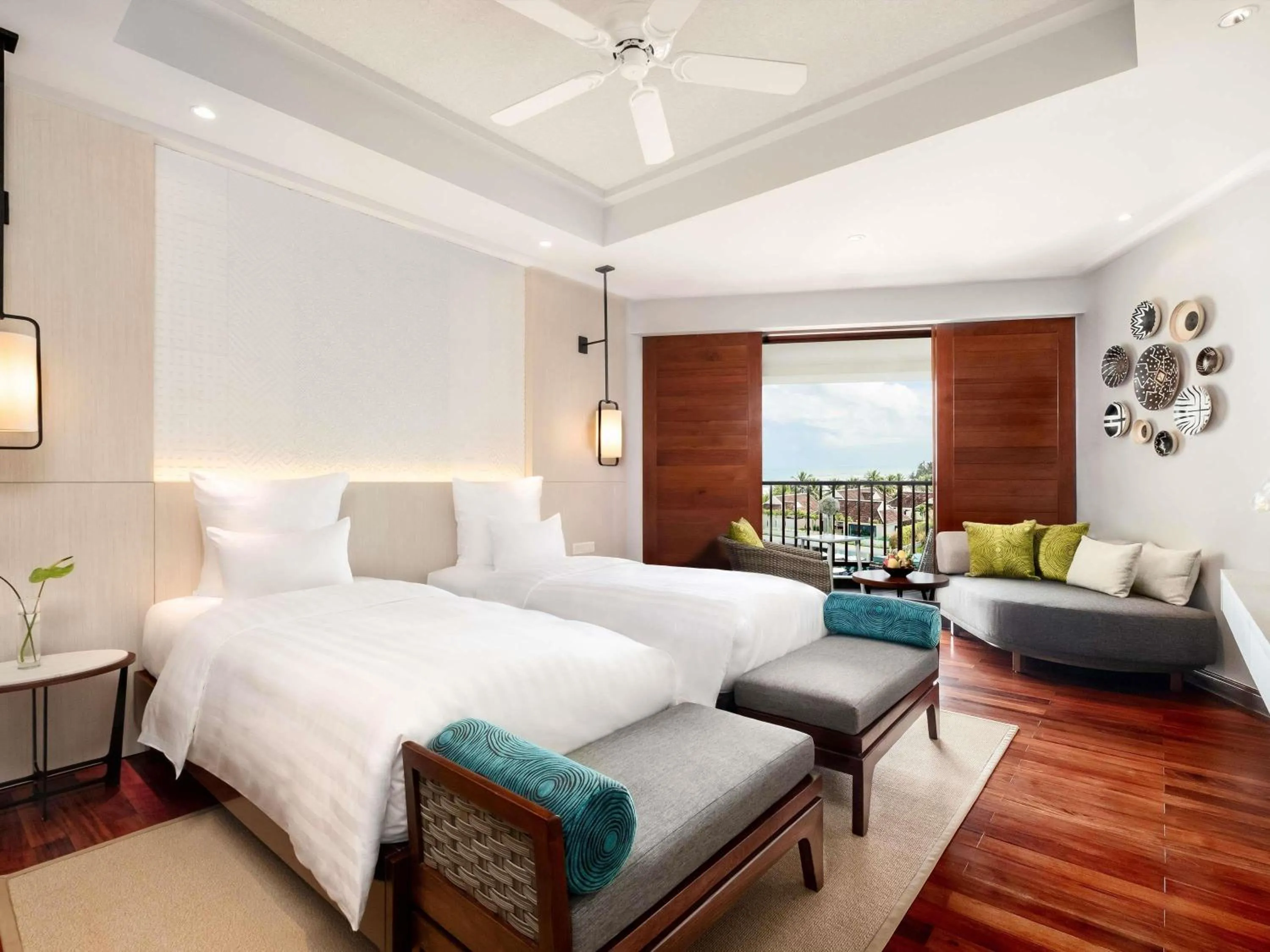 Deluxe Two Single Beds Room with Ocean View in Pullman Danang Beach Resort