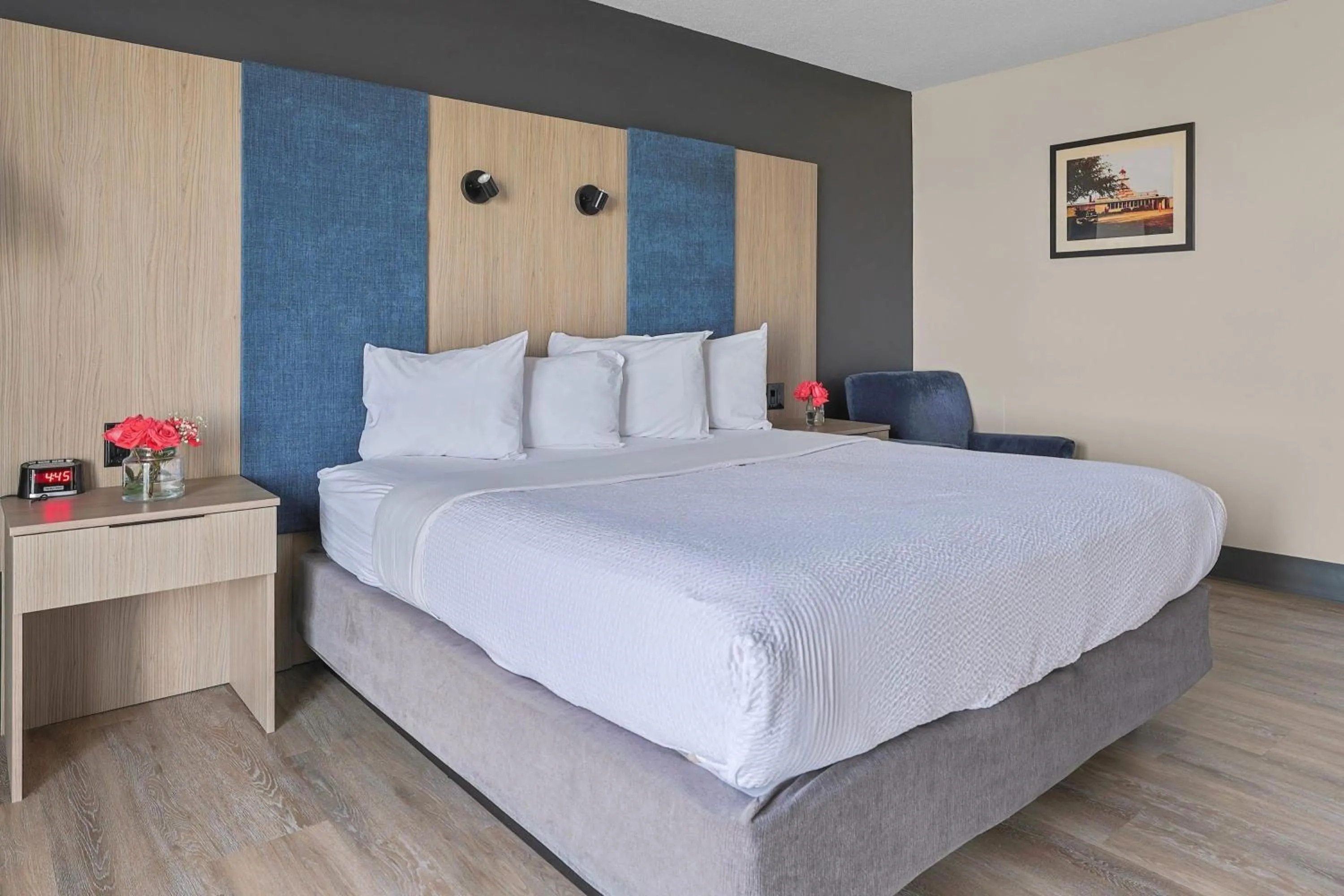 Lakeview 1 King, Balcony in The Jordan Hotel Ramada by Wyndham