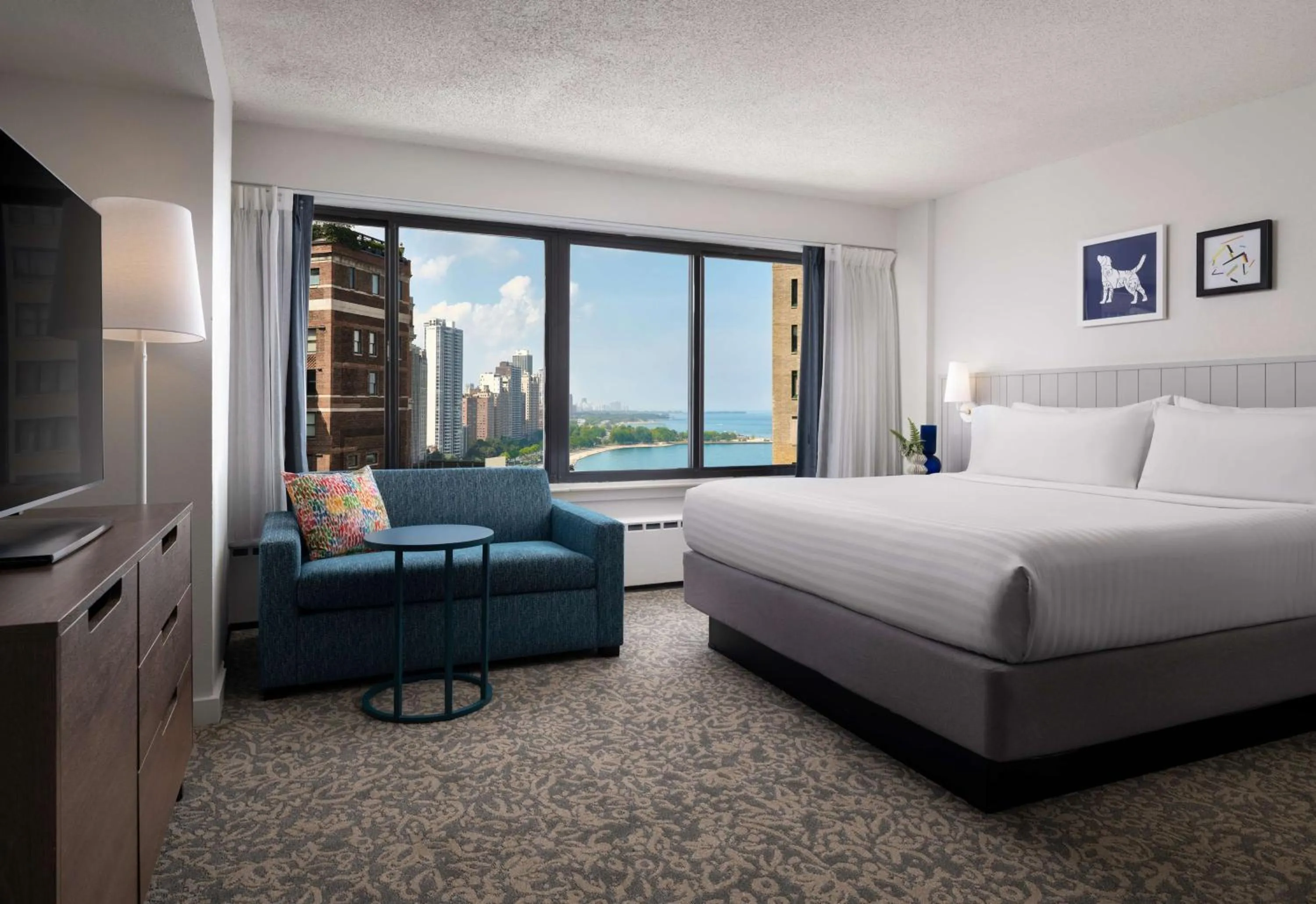 Lake View Studio Suite King in Sonesta ES Suites Chicago Downtown Magnificent Mile Medical