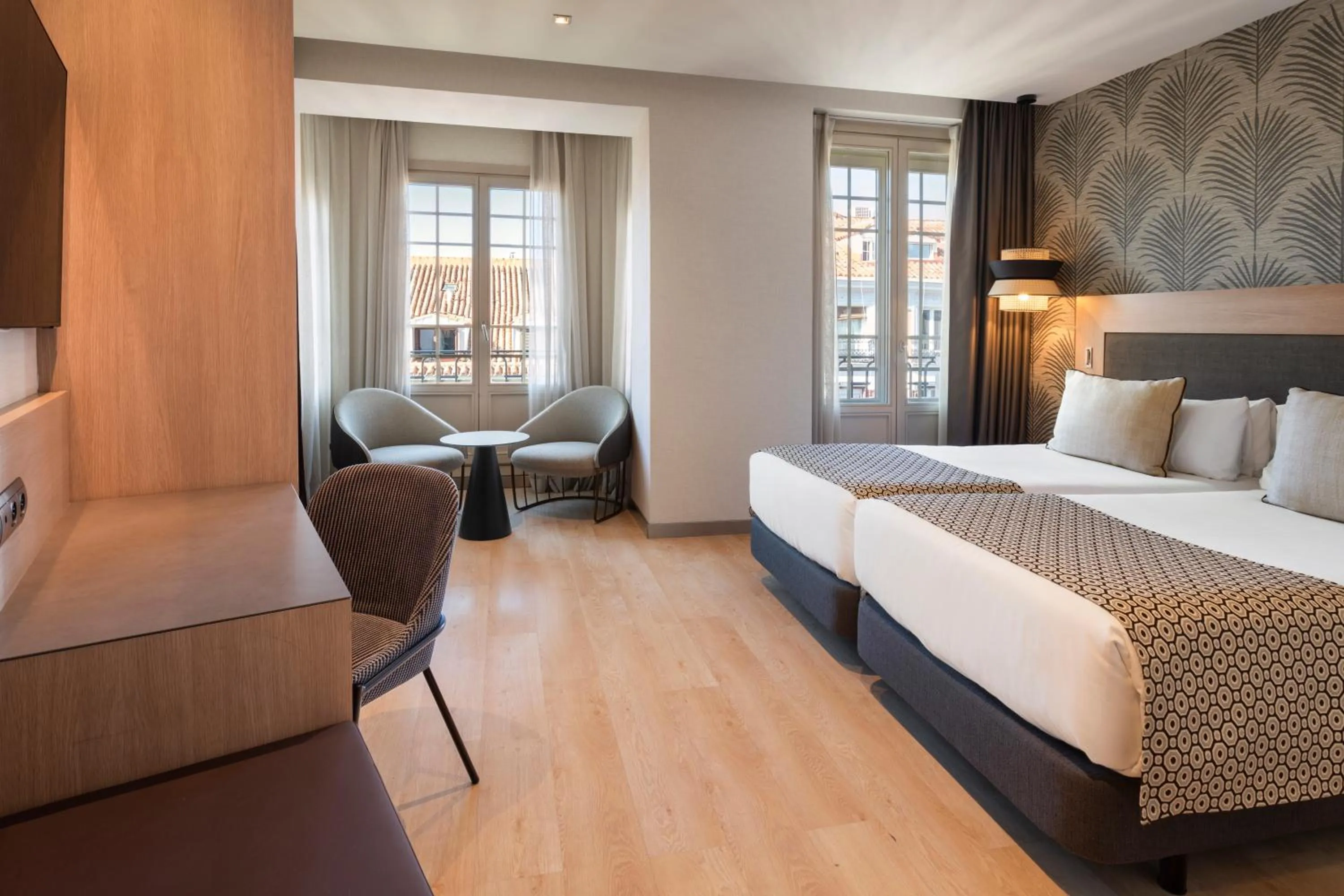 Twin Room with View in Catalonia Atocha