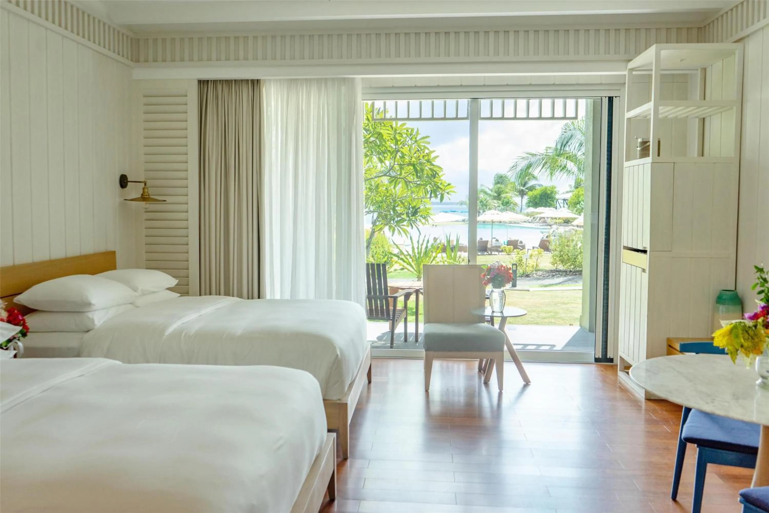 Queen Room with Two Queen Beds and Pool View in Park Hyatt St. Kitts