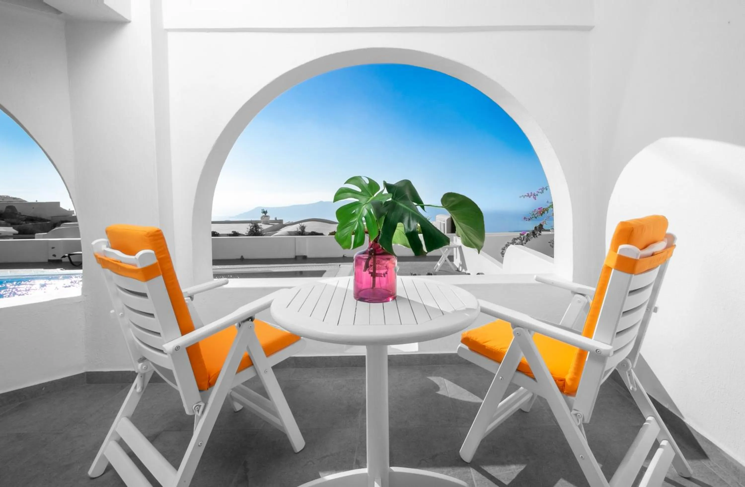 Abelonas Suite with Caldera view in Abelonas Retreat