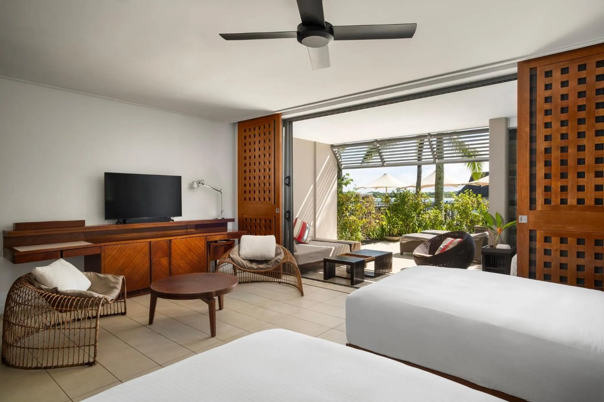 Double Room with Two Double Beds and Garden View - Beach Access in InterContinental Fiji Golf Resort & Spa by IHG
