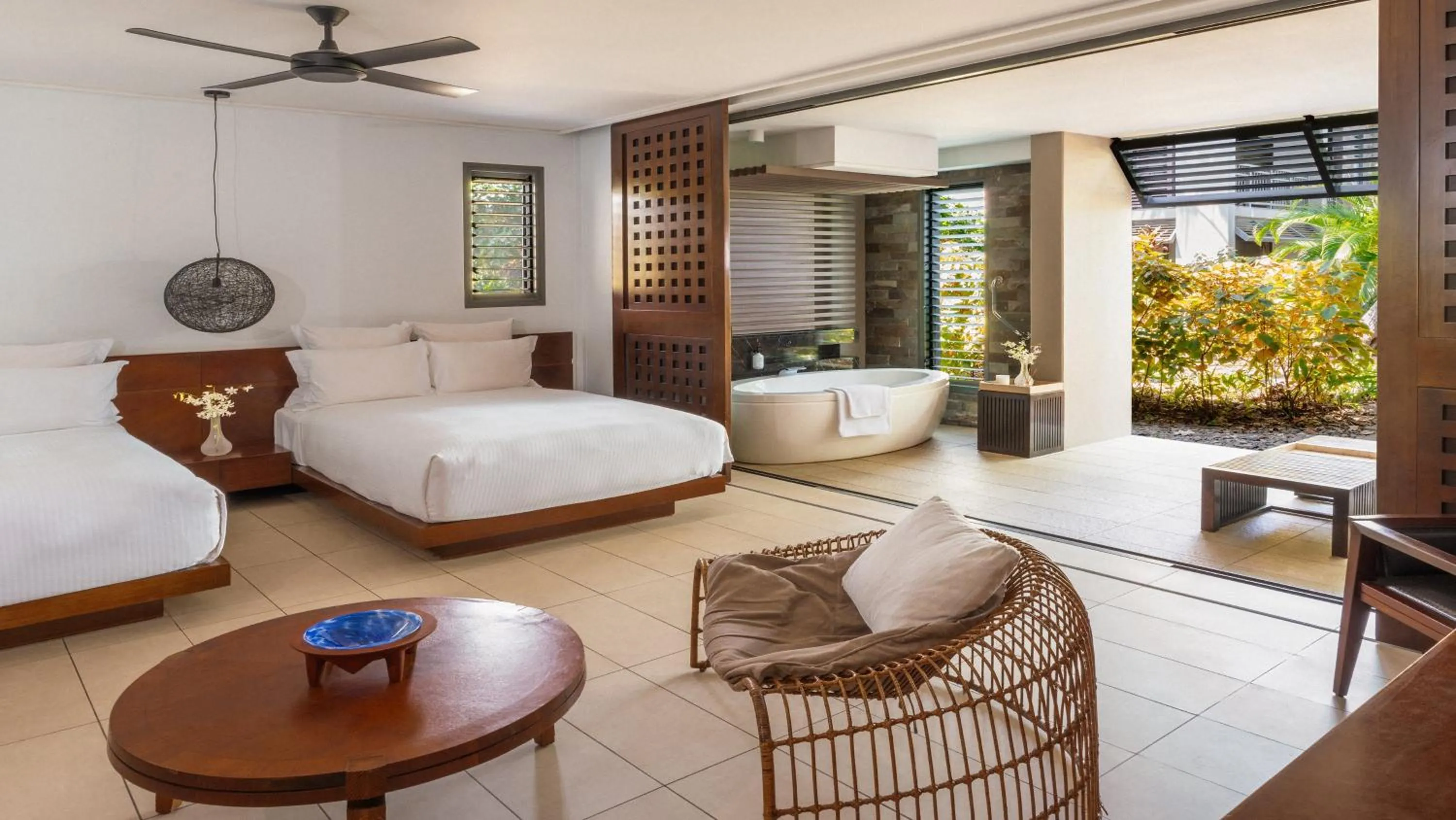 Double Room with Two Double Beds and Garden View - Lagoon Access in InterContinental Fiji Golf Resort & Spa by IHG