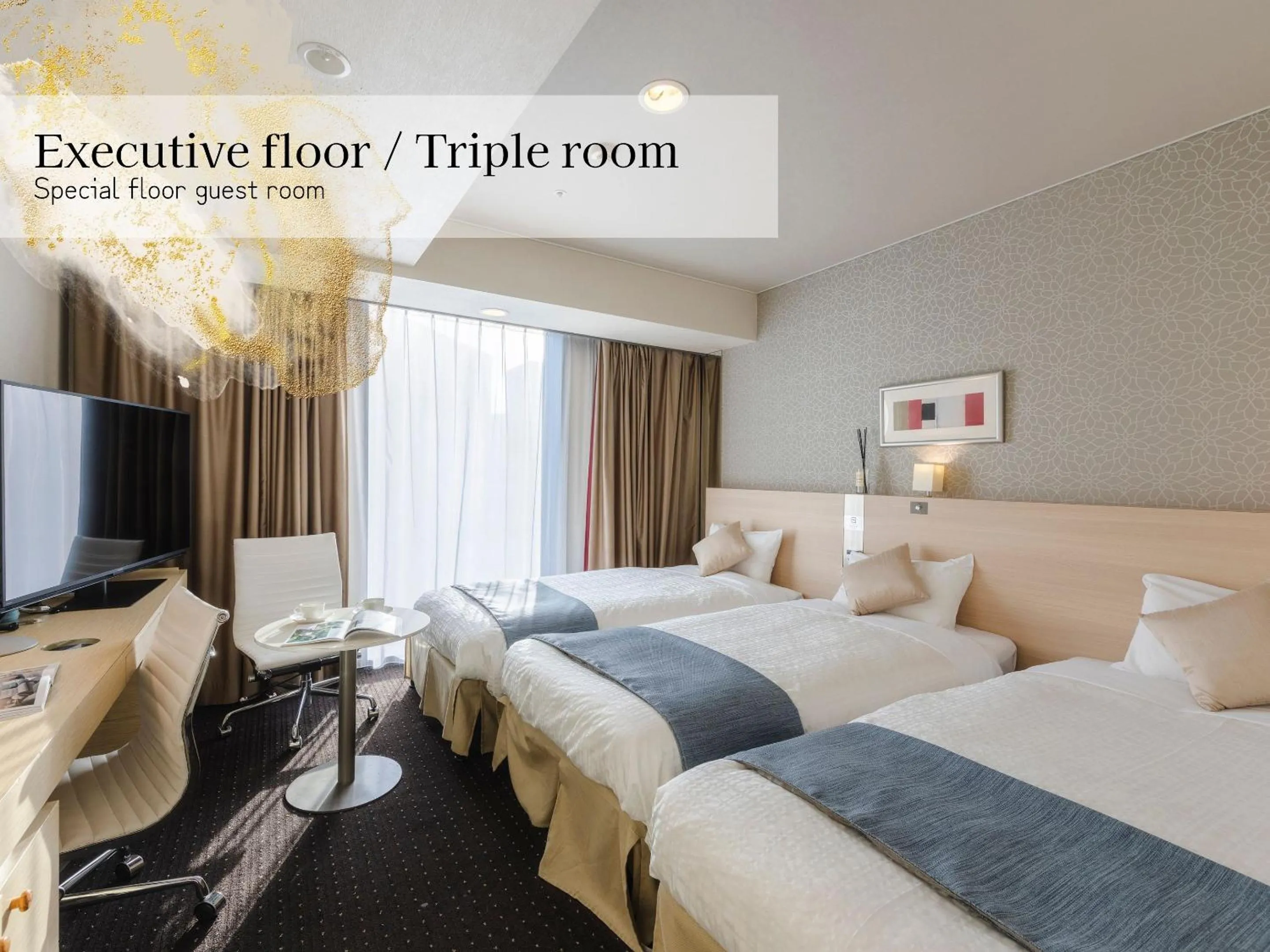 Executive floor Triple room nonsmoking in Hotel Gracery Sapporo