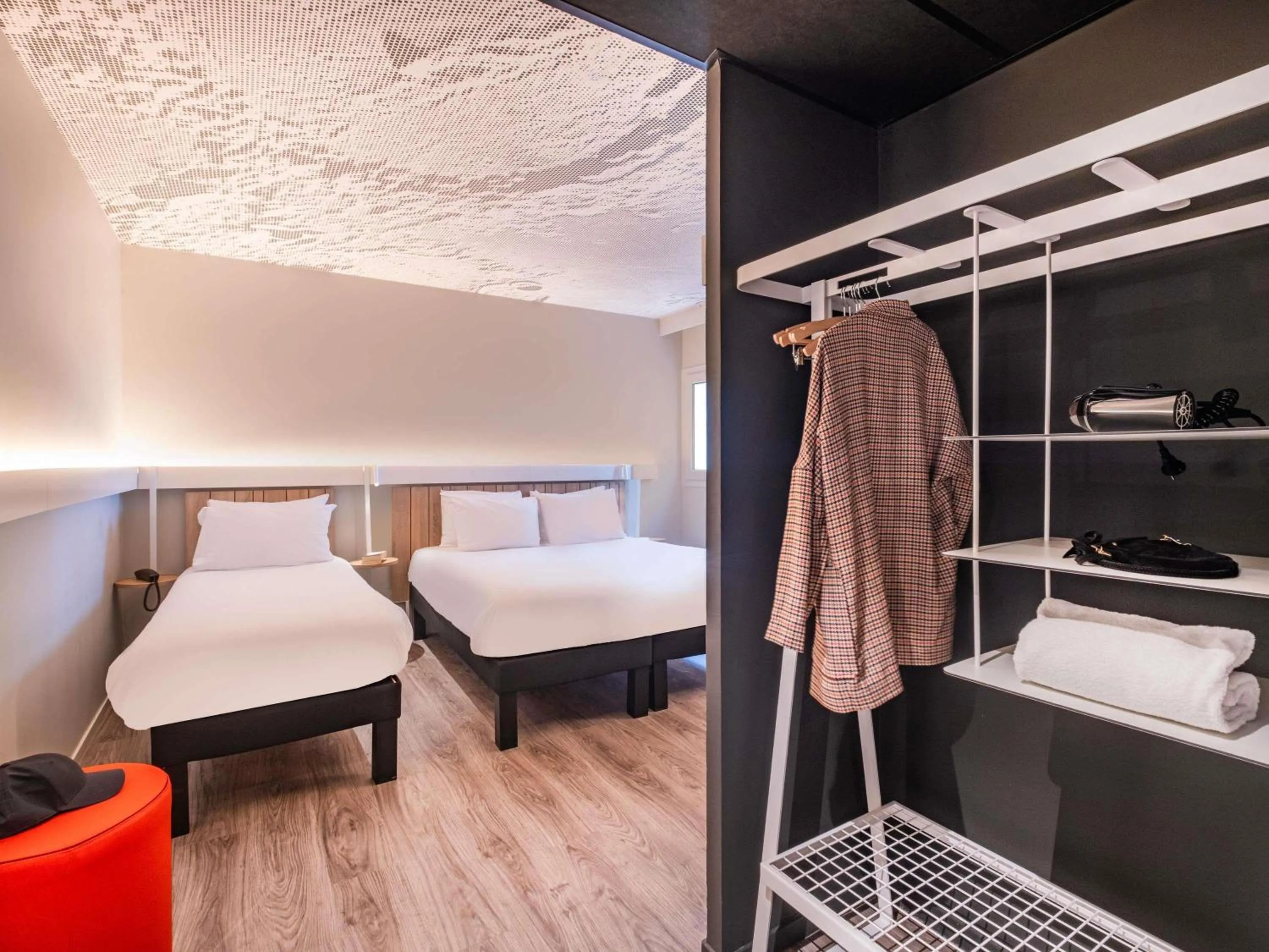 Standard Room with One Double Bed and One Single Bed in ibis Nantes Treillières