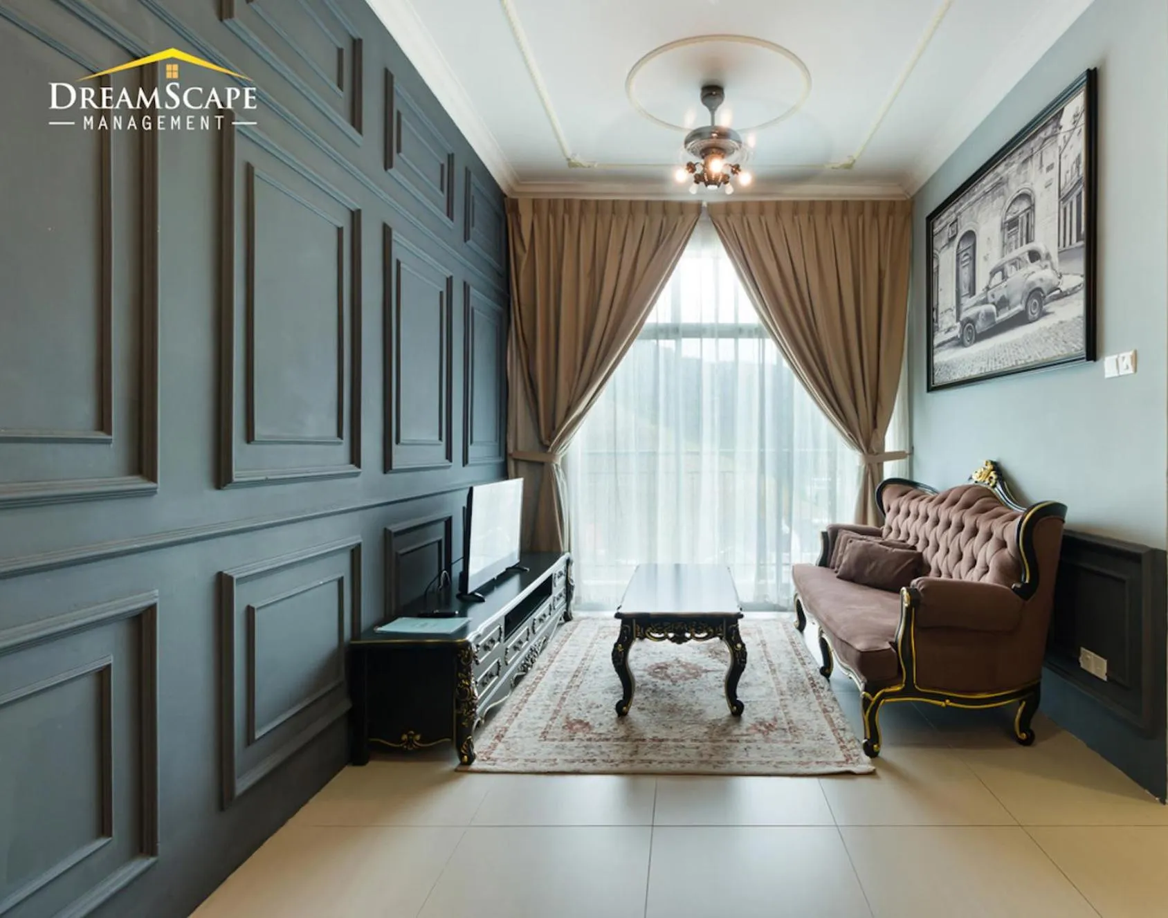 Two Bedroom Apartment with Night Market View in Zetter Suites @ Cameron