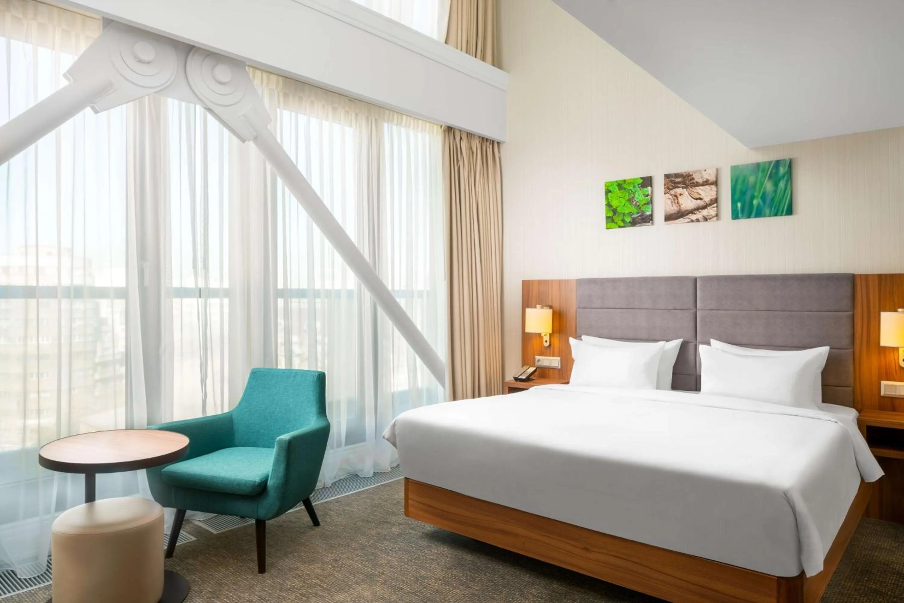 Deluxe King Room with City View in Hilton Garden Inn Bucharest Old Town