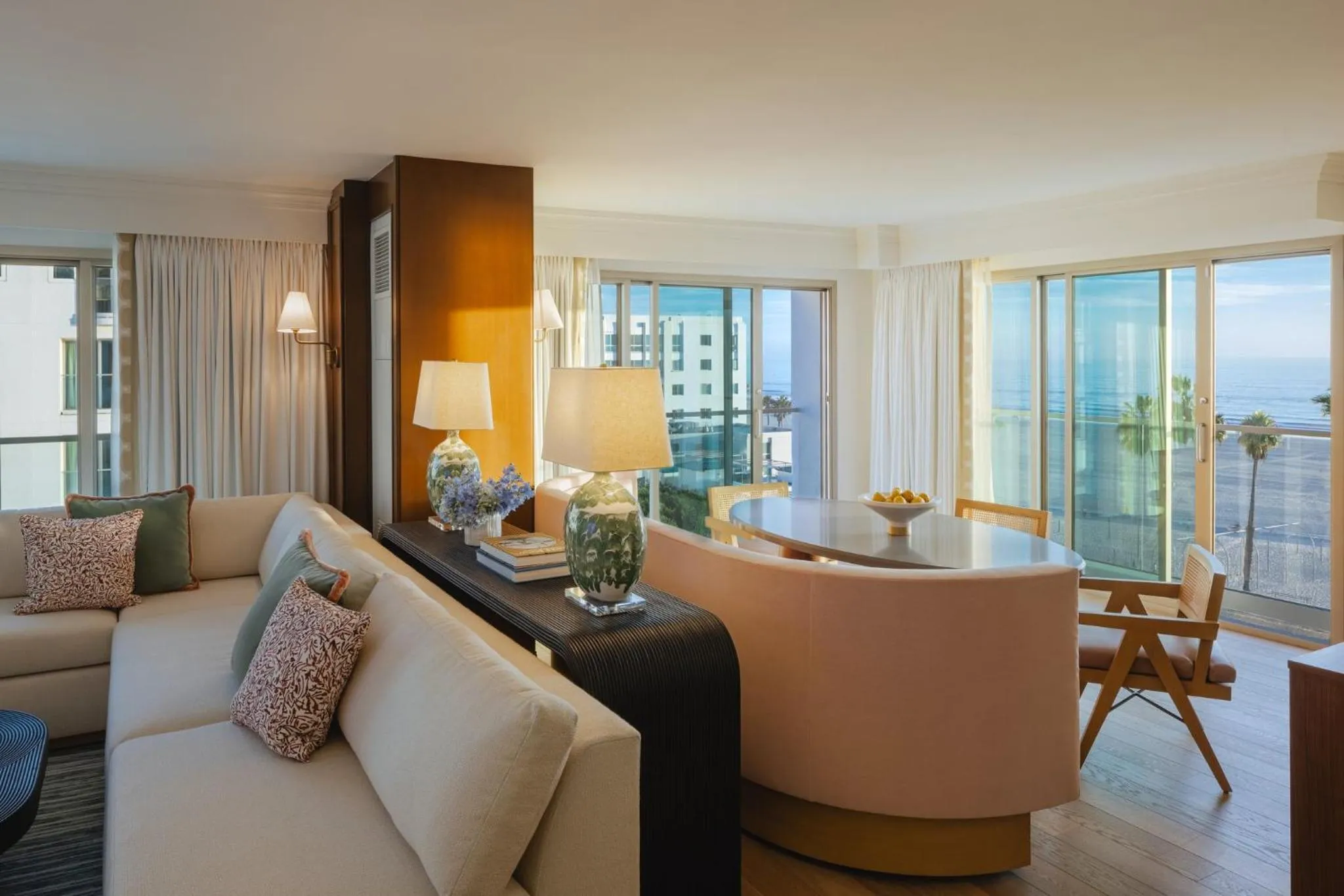 Corner One-Bedroom King Suite with Oceanfront  in Regent Santa Monica Beach