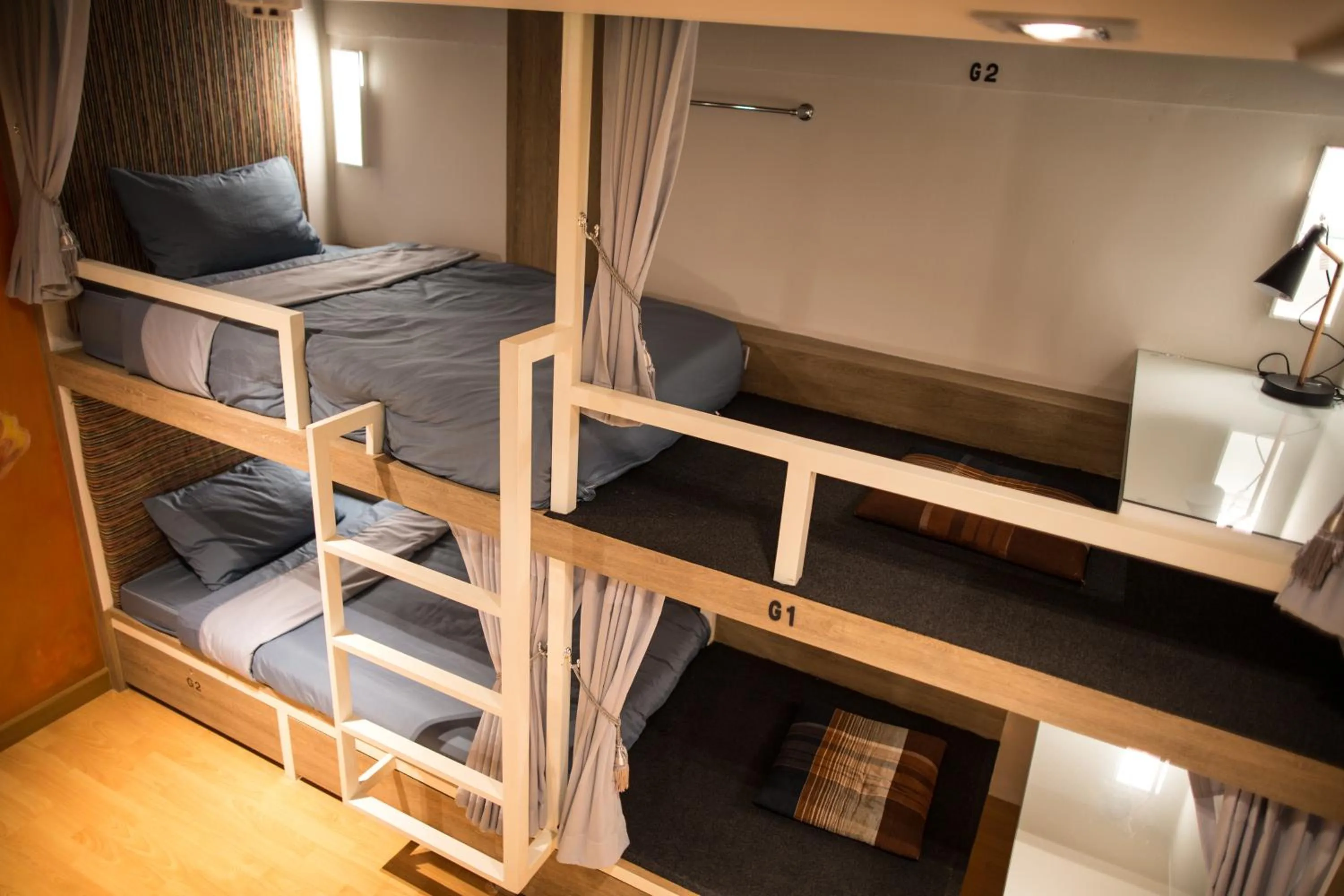 Bed in 4-Bed Mixed Dormitory Room in Chiangmai Midpoint Activity Hostel