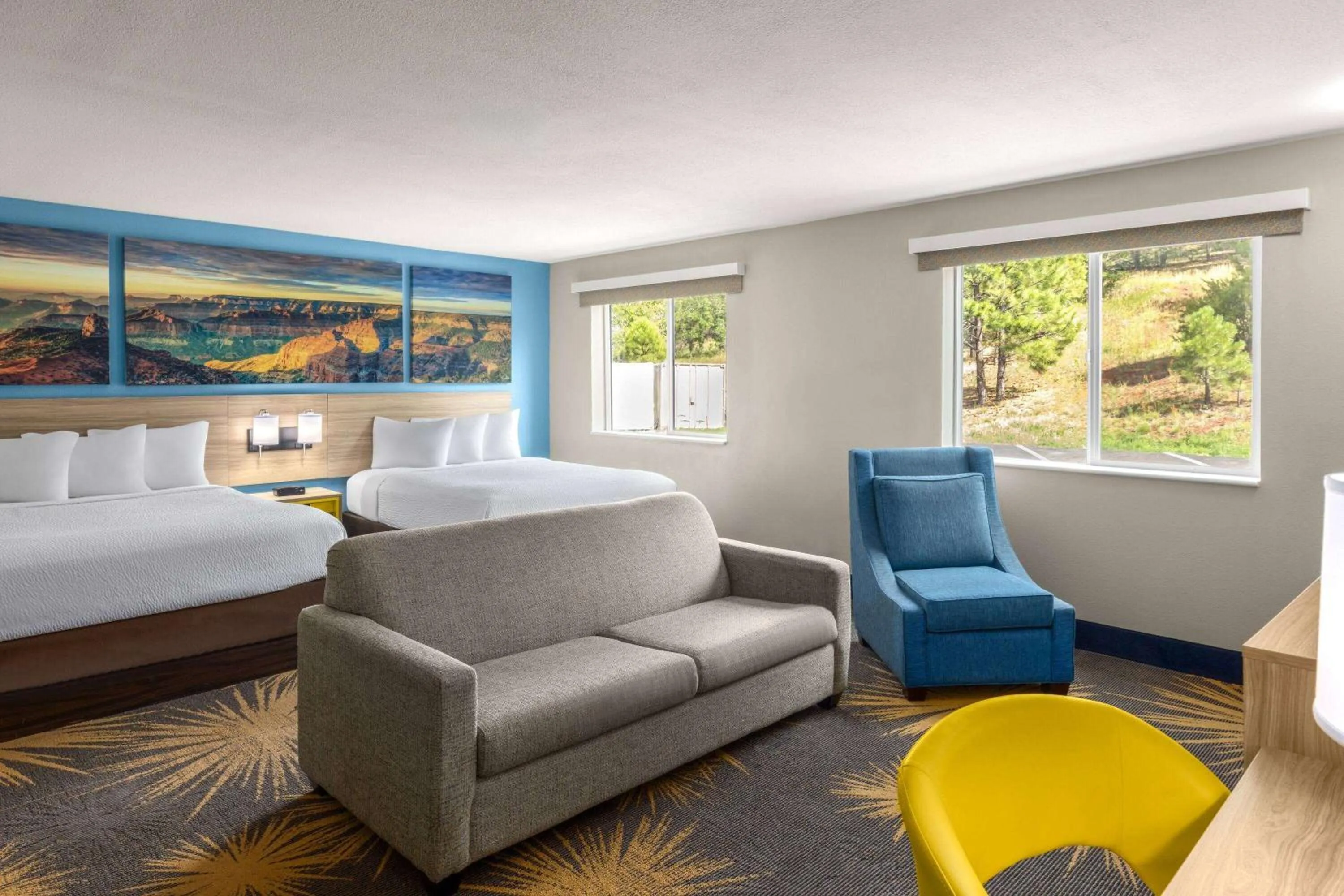 Deluxe Business Queen Room with Two Queen Beds - Non-Smoking in Days Inn by Wyndham Williams