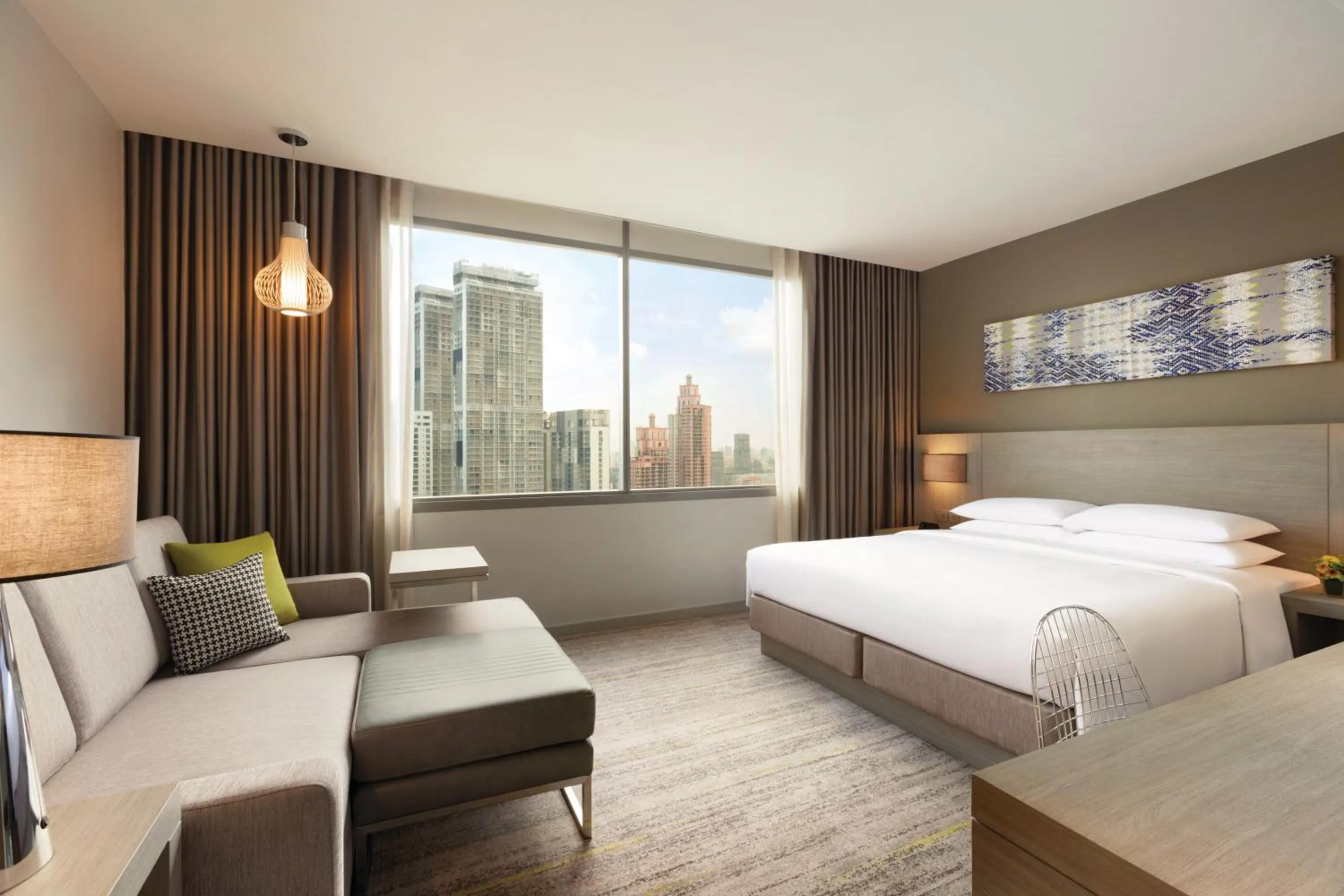 King Room with Sofa Bed and View in Hyatt Place Bangkok Sukhumvit 24